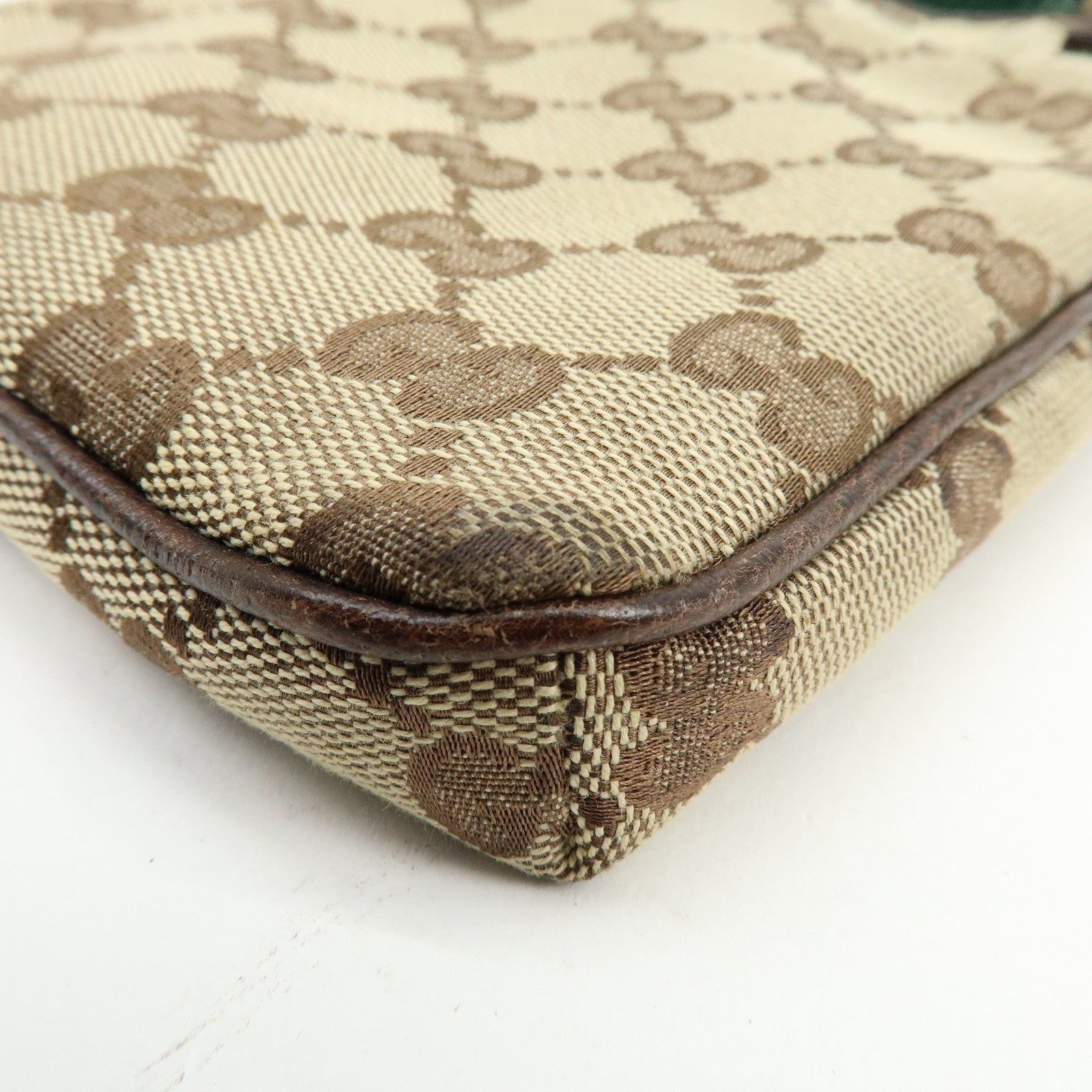 GUCCI Sherry GG Canvas Shoulder Crossbody Bag Beige Brown 141863