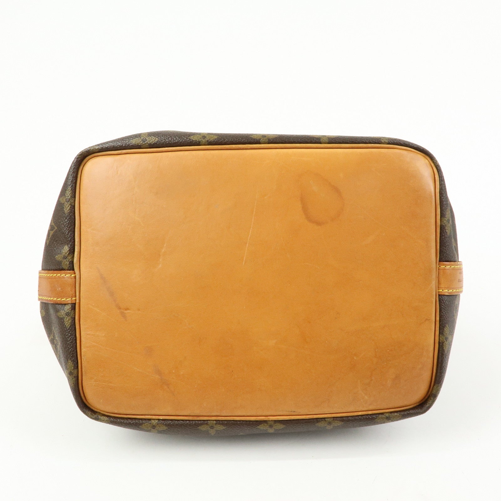 Louis Vuitton Monogram Petit Noe Canvas Shoulder Bag Brown M42226