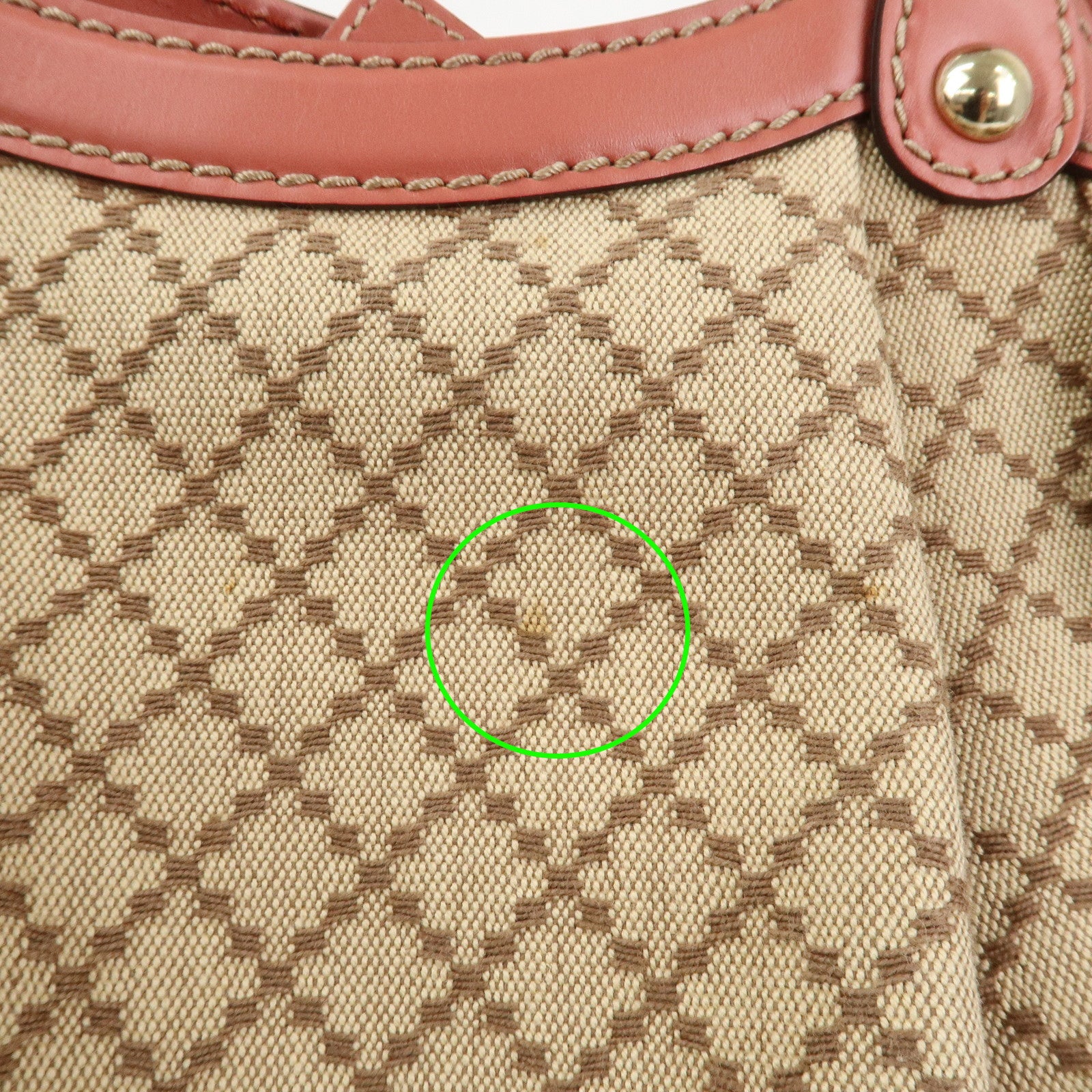 GUCCI Diamante Sukey Interlocking G Tote Bag Hand Bag Brown 211944