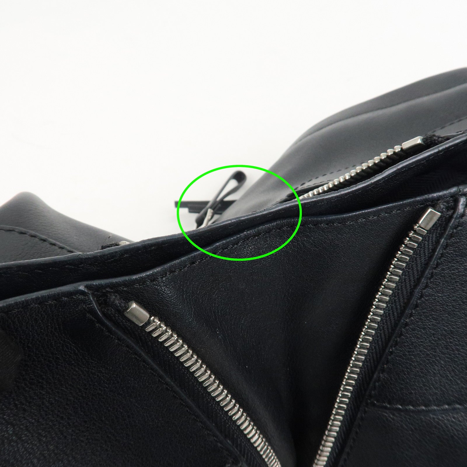 LOEWE Anagram Leather Hammock Small Shoulder Bag Black