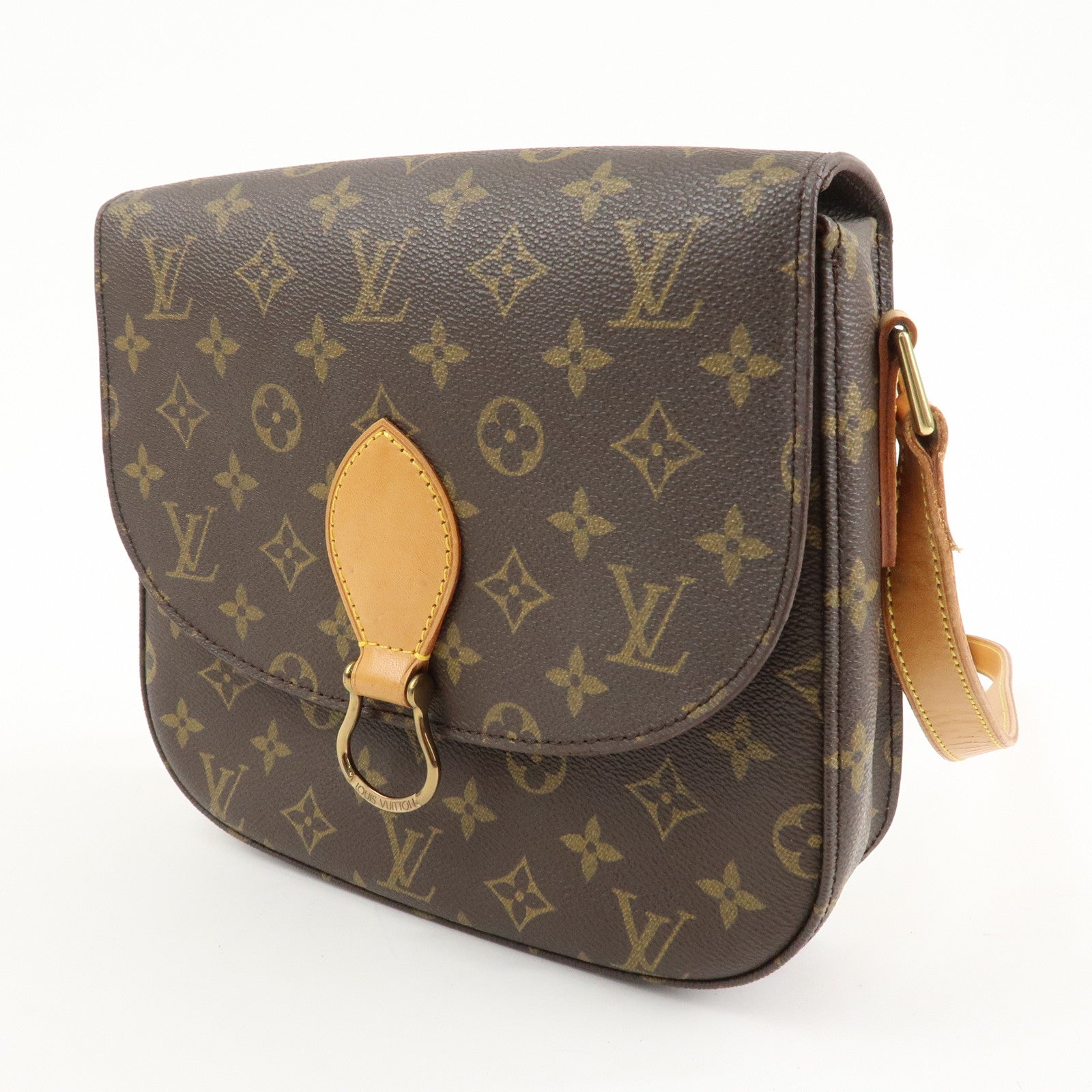 Louis Vuitton Monogram Saint Cloud GM Shoulder Bag Brown M51242 Used
