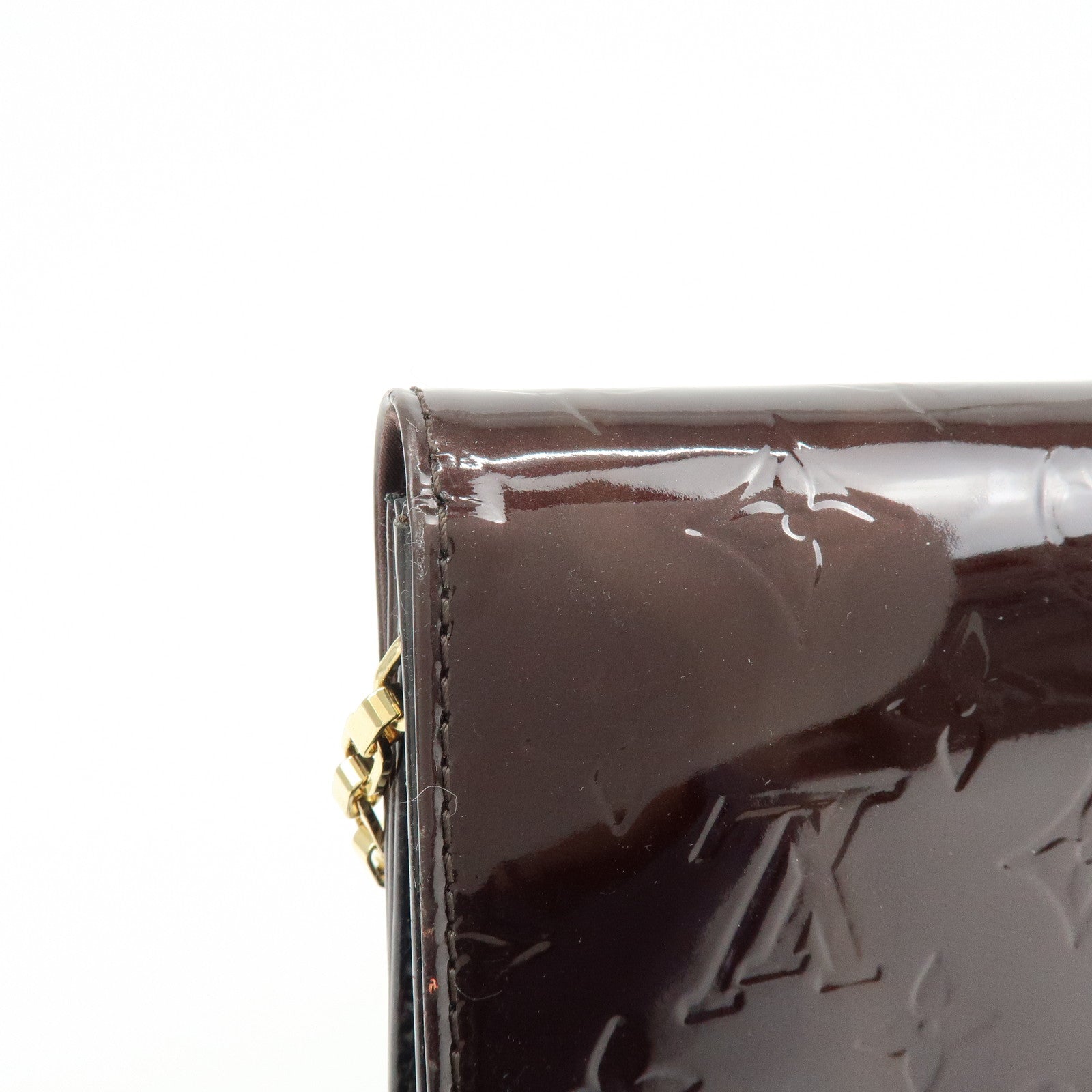 Louis Vuitton Monogram Vernis クラッチ アナ Style Amarante M90093