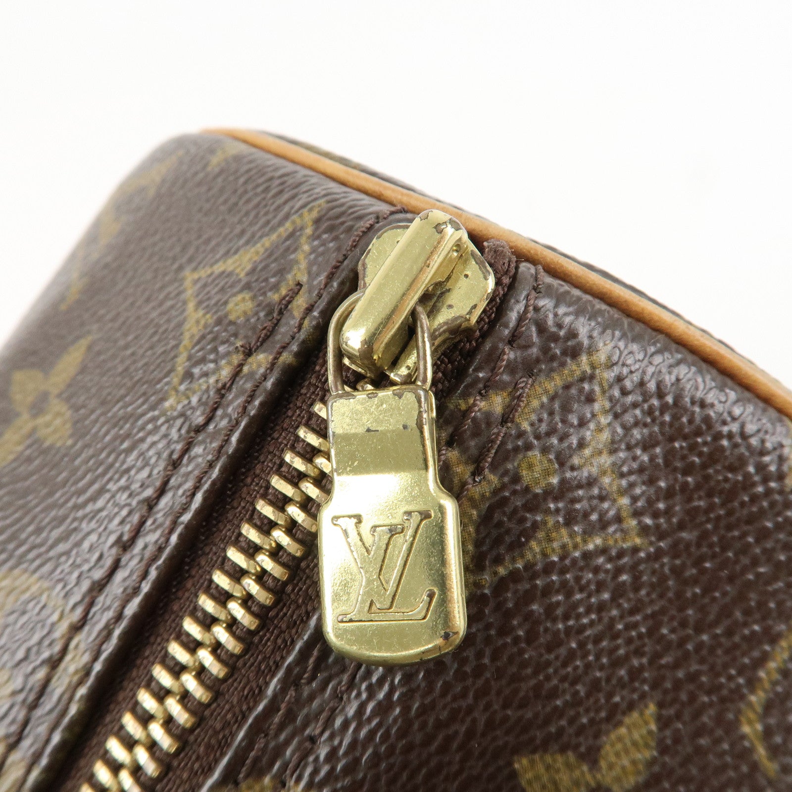 Louis Vuitton Monogram Papillon 26 Hand Bag Shoulder Bag Brown M51386 Used