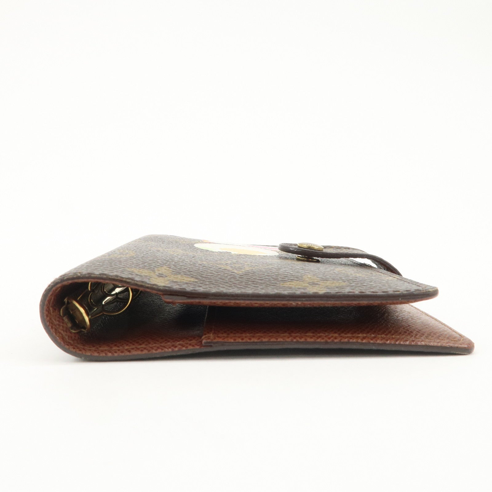 Louis Vuitton Monogram Panda Agenda PM Planner Cover Brown R20011 Used