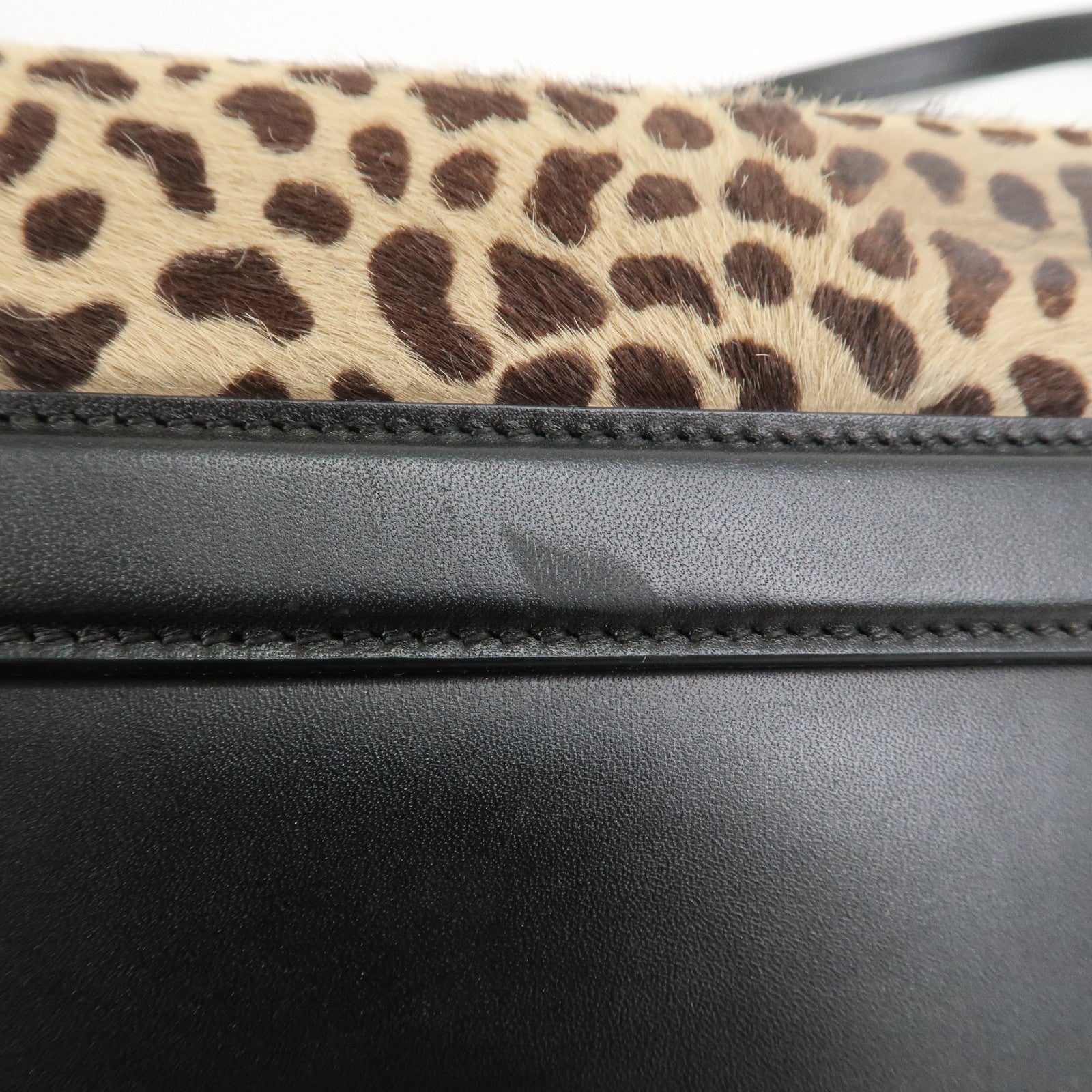 SAINT LAURENT PARIS Cassandre KaiaSmall Leopard Shoulder Bag 619740