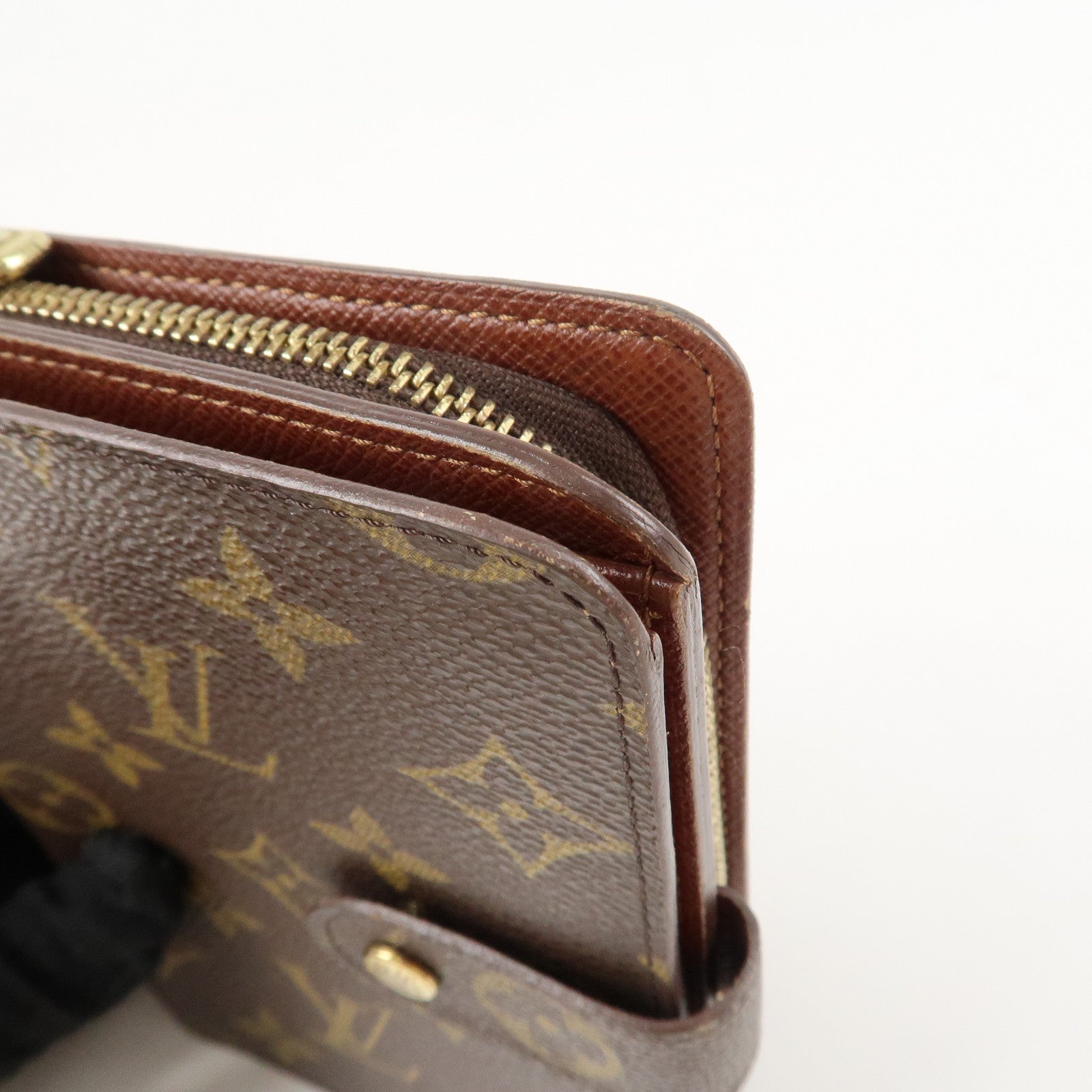 Louis Vuitton Monogram Porte Papier Zip Bi-fold Wallet M61207 Used