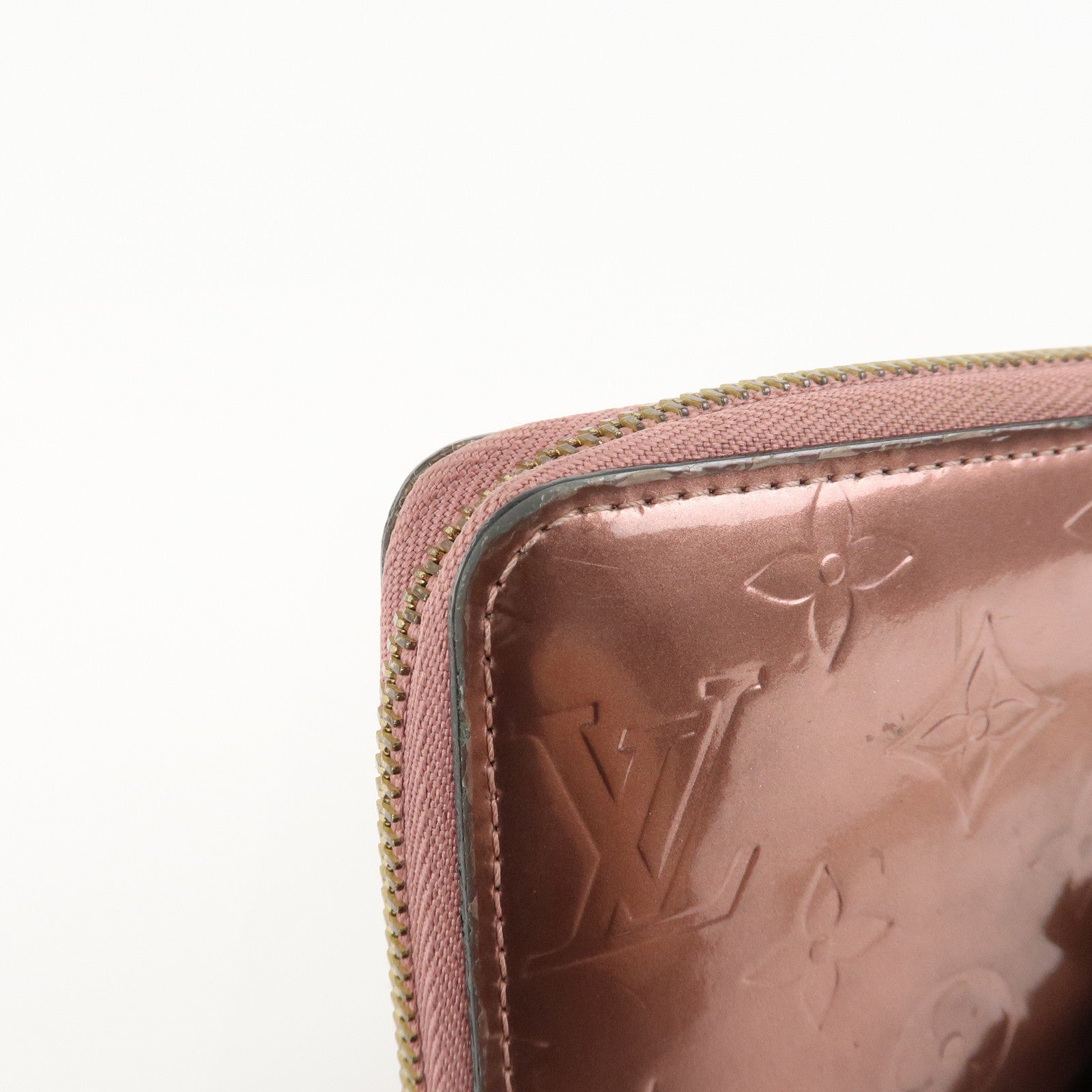 Louis Vuitton Monogram Vernis Zippy Long Wallet Used