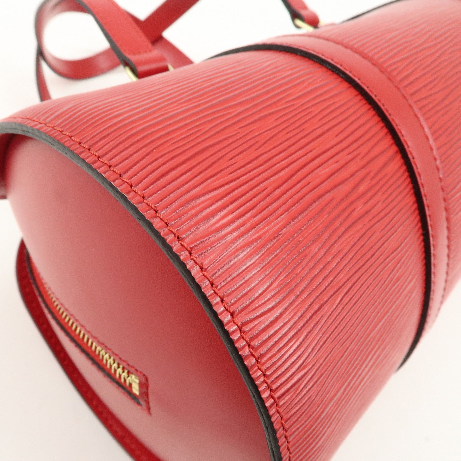 Louis Vuitton Epi Soufflo Hand Bag Castillian Red M52227 Used