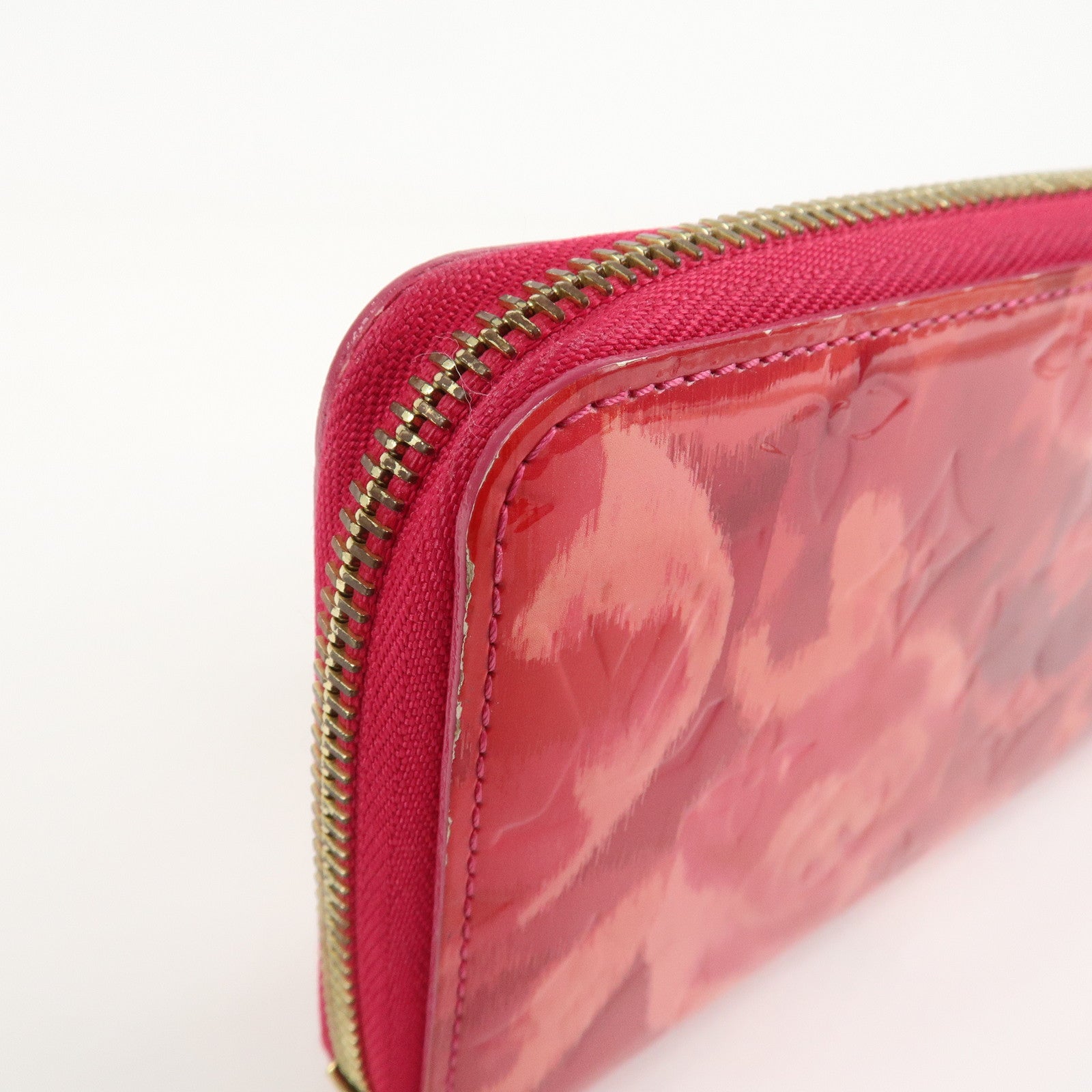 Louis Vuitton Monogram Vernis Ikat Flower Zippy Wallet M90019 Used