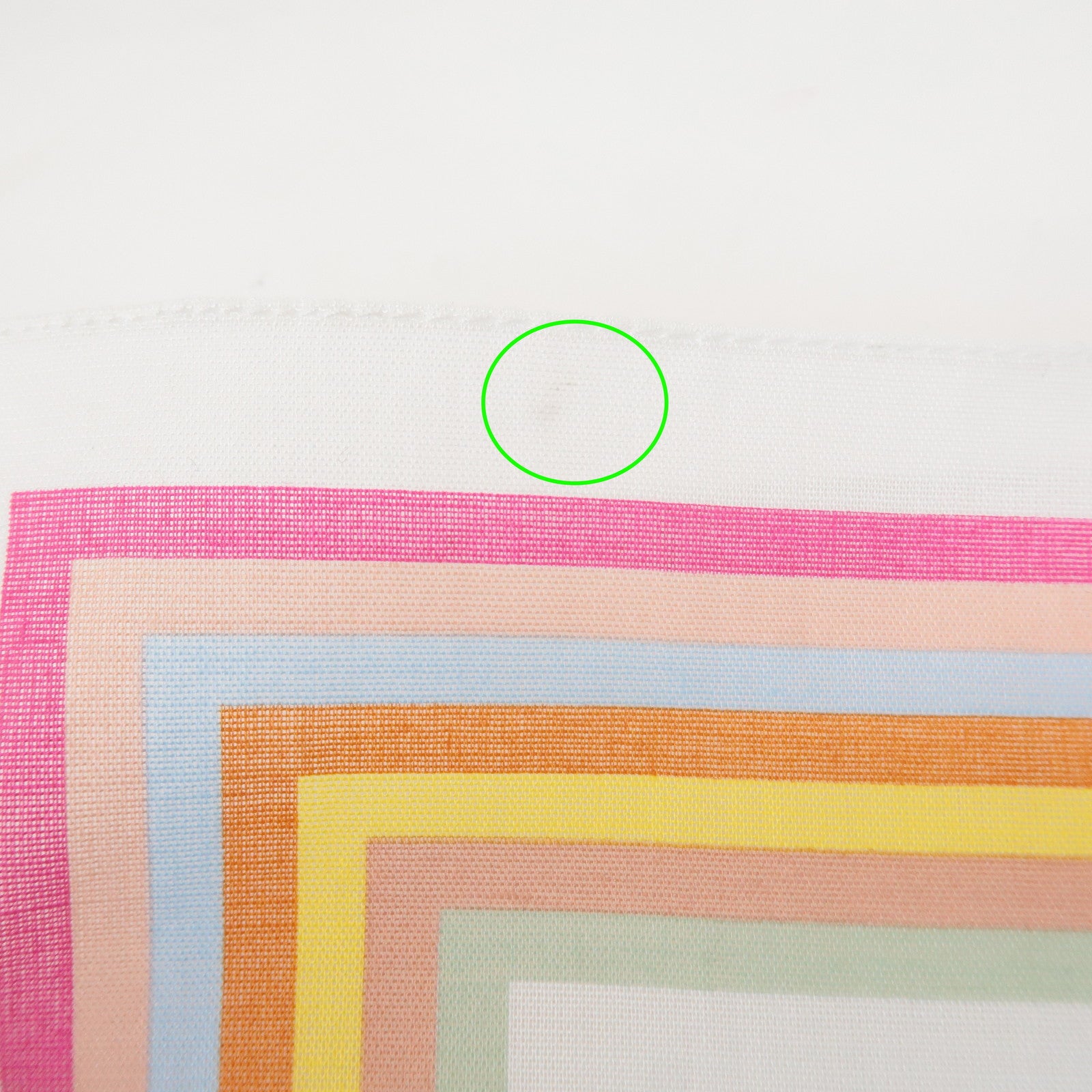 Louis Vuitton Monogram Multicolor Cotton Scarf Blanc M71911 Used