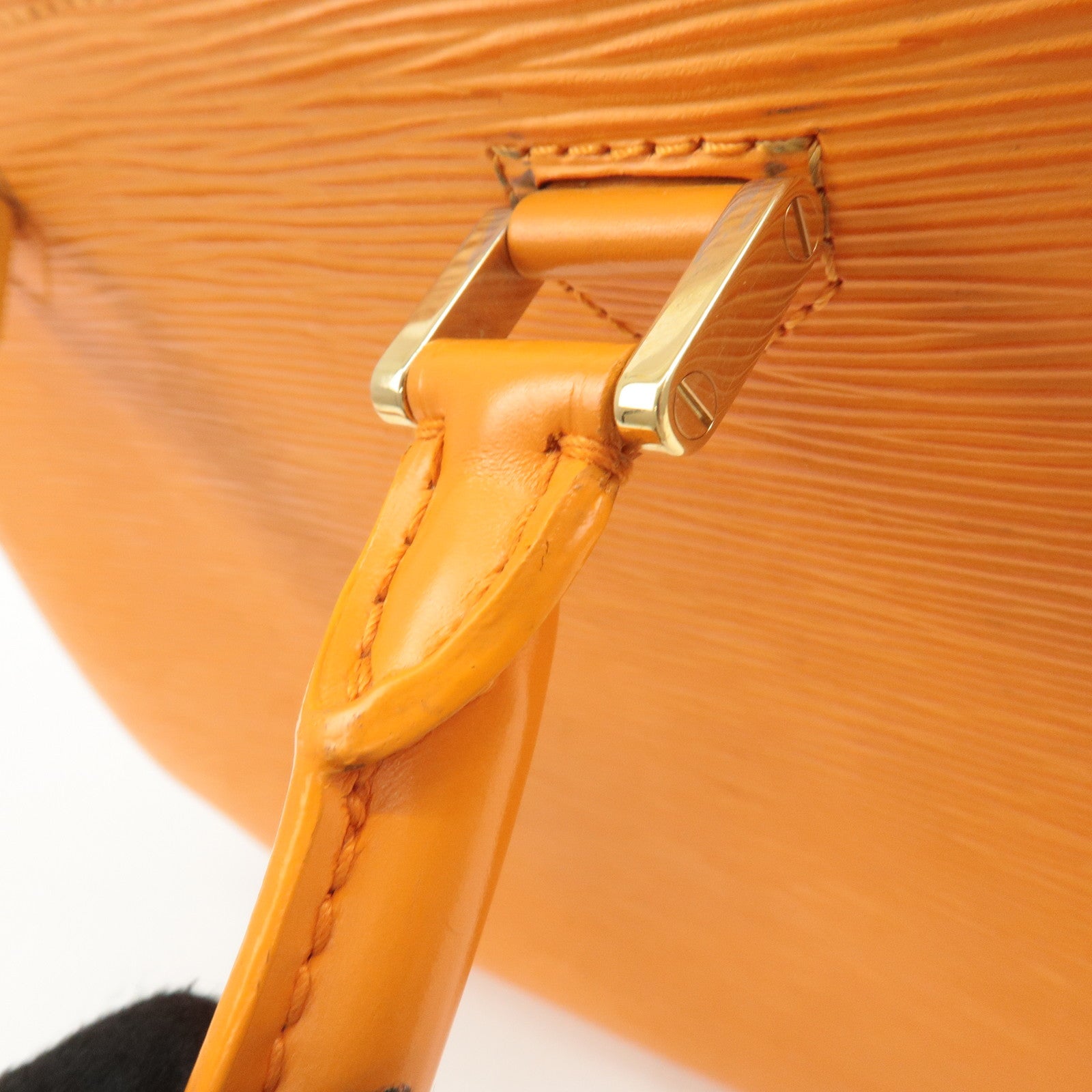 Louis Vuitton Epi Pont Neuf Hand Bag Mandarin Orange M5205H Used