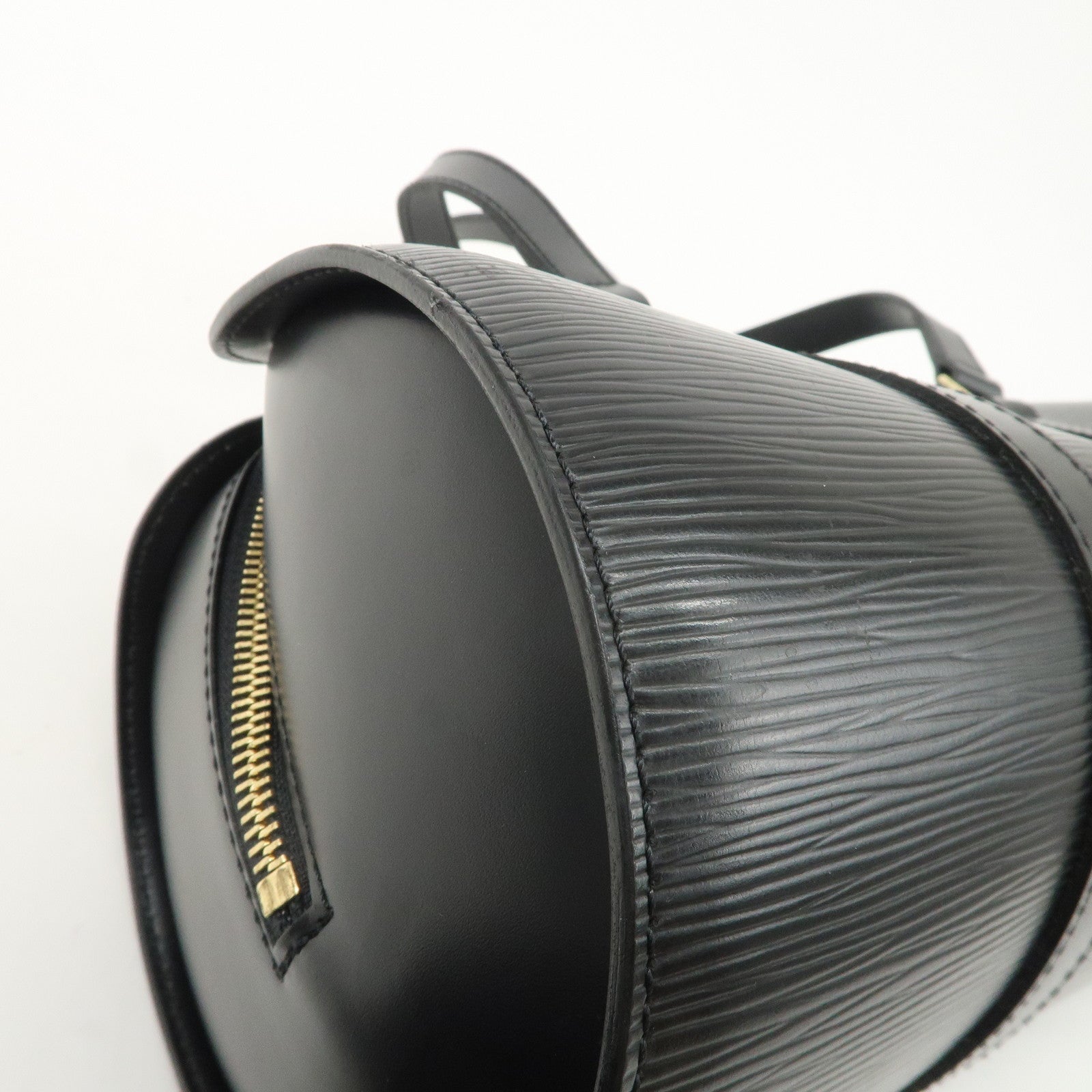 Louis Vuitton Epi Soufflot & Pouch Hand Bag Noir Black M52862 Used