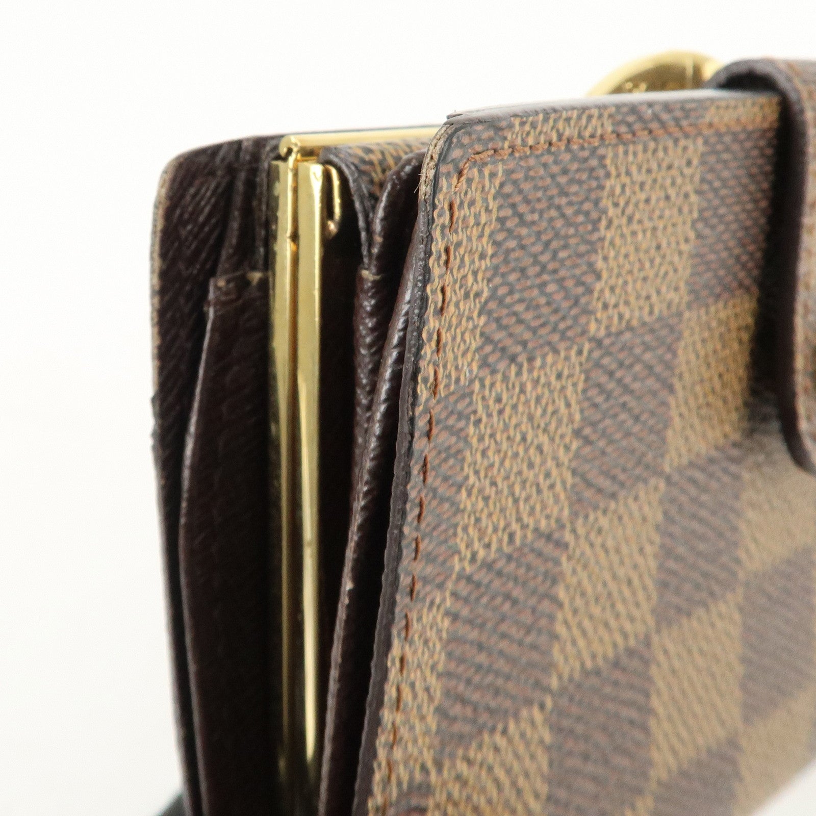 Louis Vuitton Damier Portefeuille Viennois Wallet N61674 Used