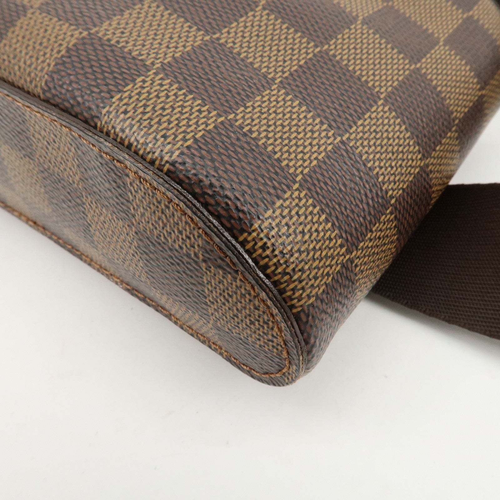 Louis Vuitton Damier Ebene Geronimos Body Waist Bag Brown N51994 Used