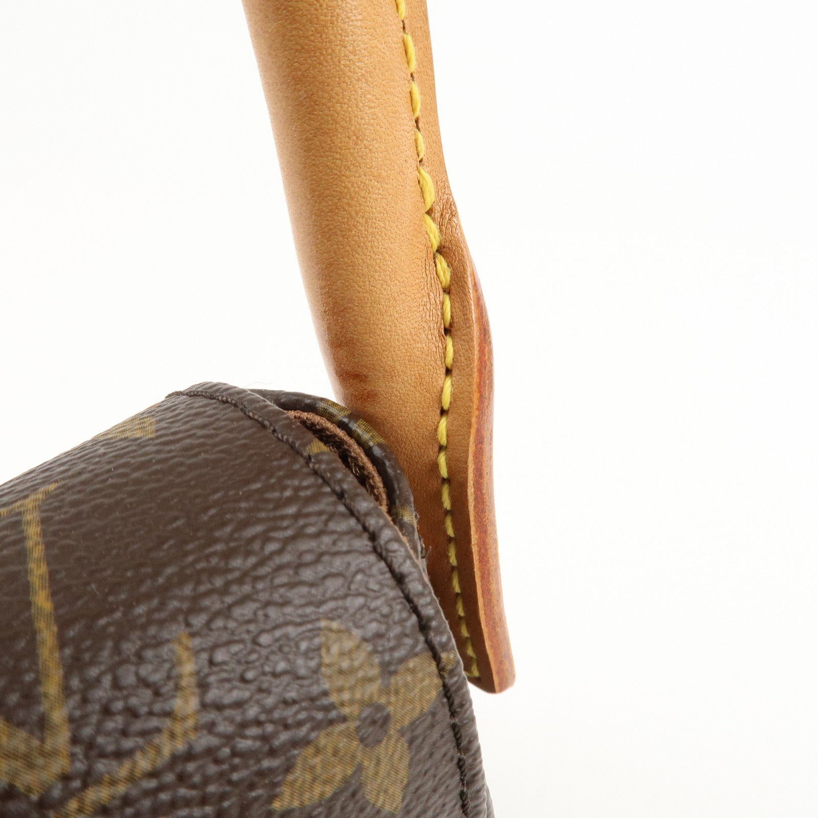 Louis Vuitton Monogram Mini Looping Shoulder Bag Hand Bag M51147 Used