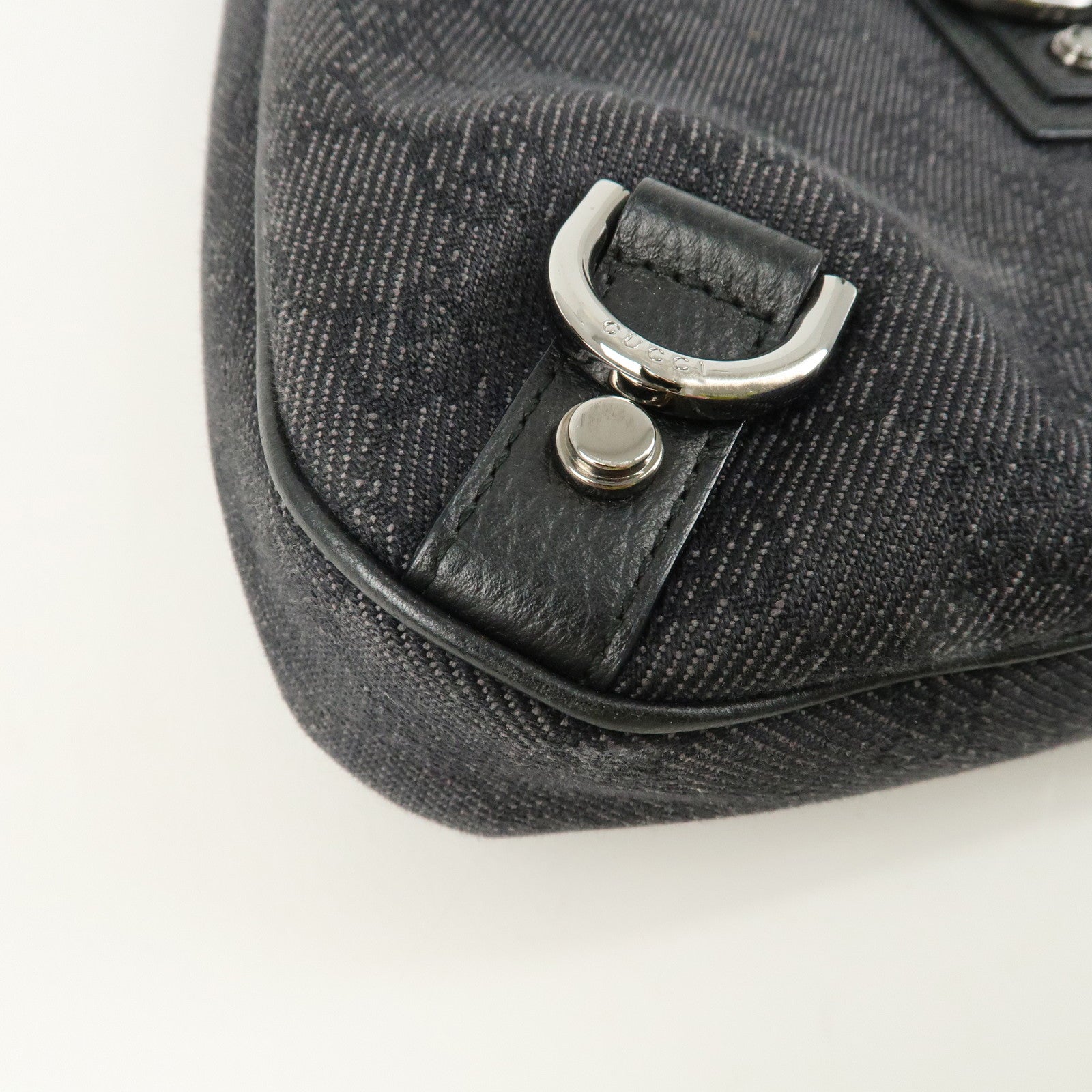 GUCCI Abbey GG Canvas Leather Shoulder Bag 268637 Used