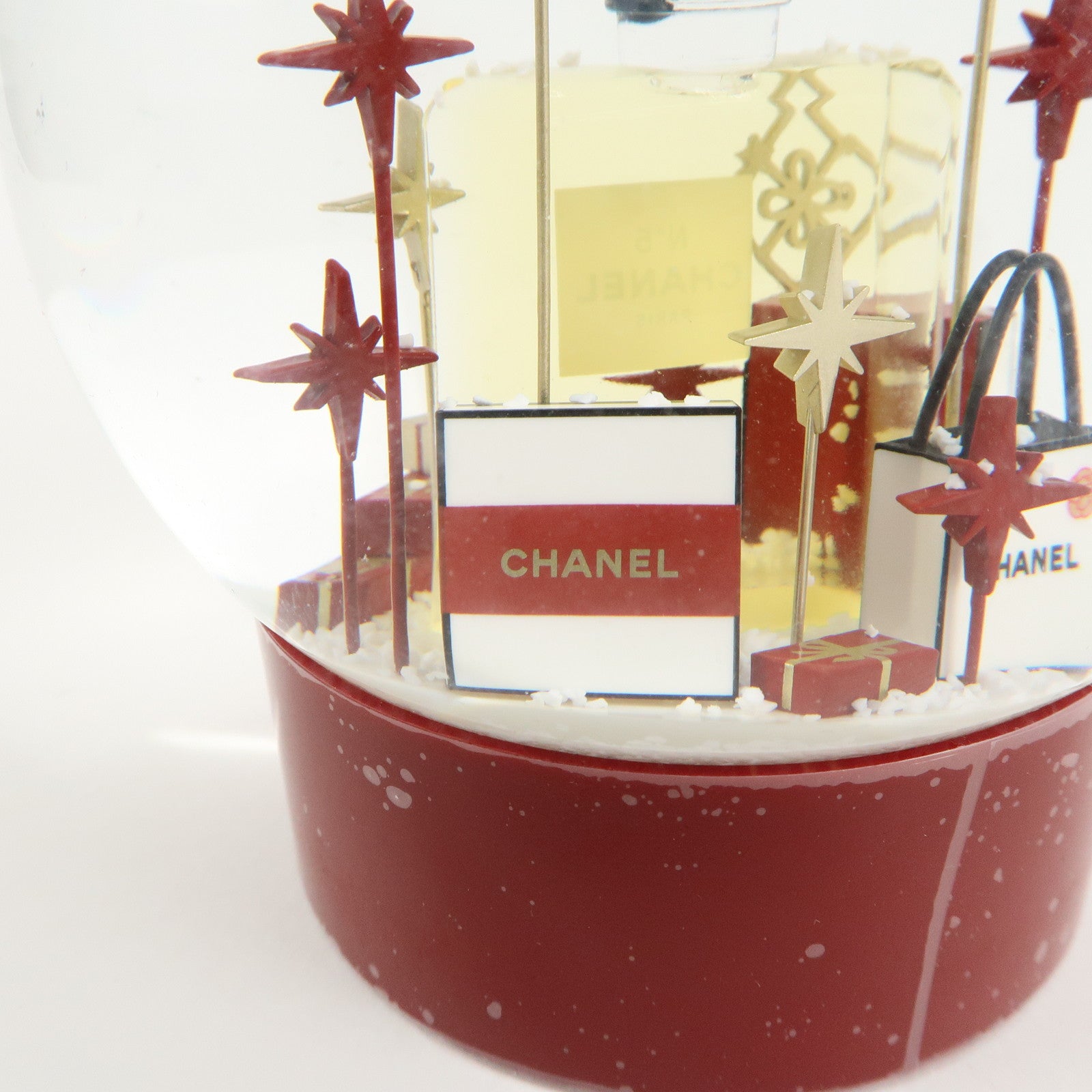 CHANEL Snow Globe Snow Dome 2022 Novelty No.5 Gift Boxes Used