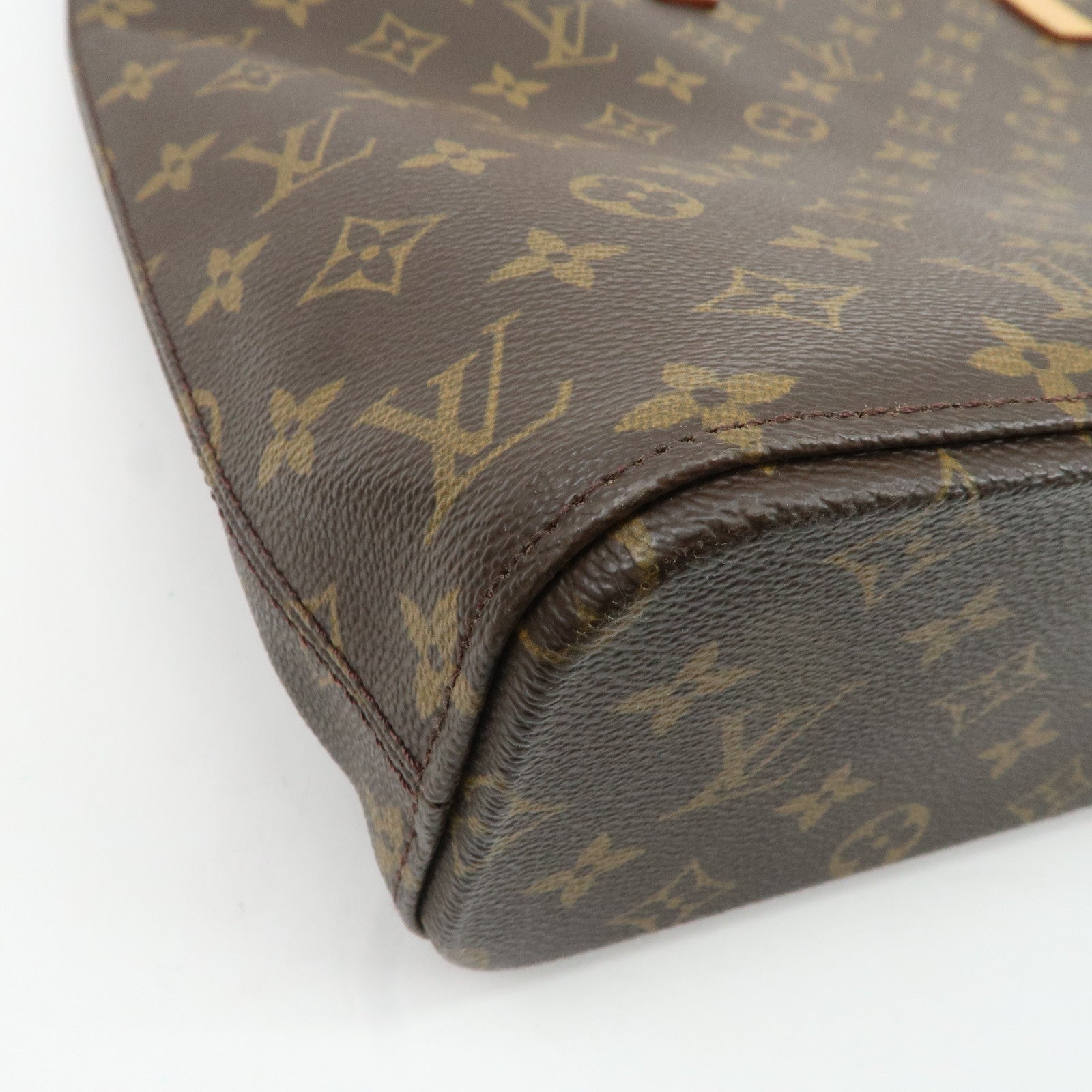 Louis Vuitton Monogram Luco Tote Bag Hand Bag Brown M51155 Used