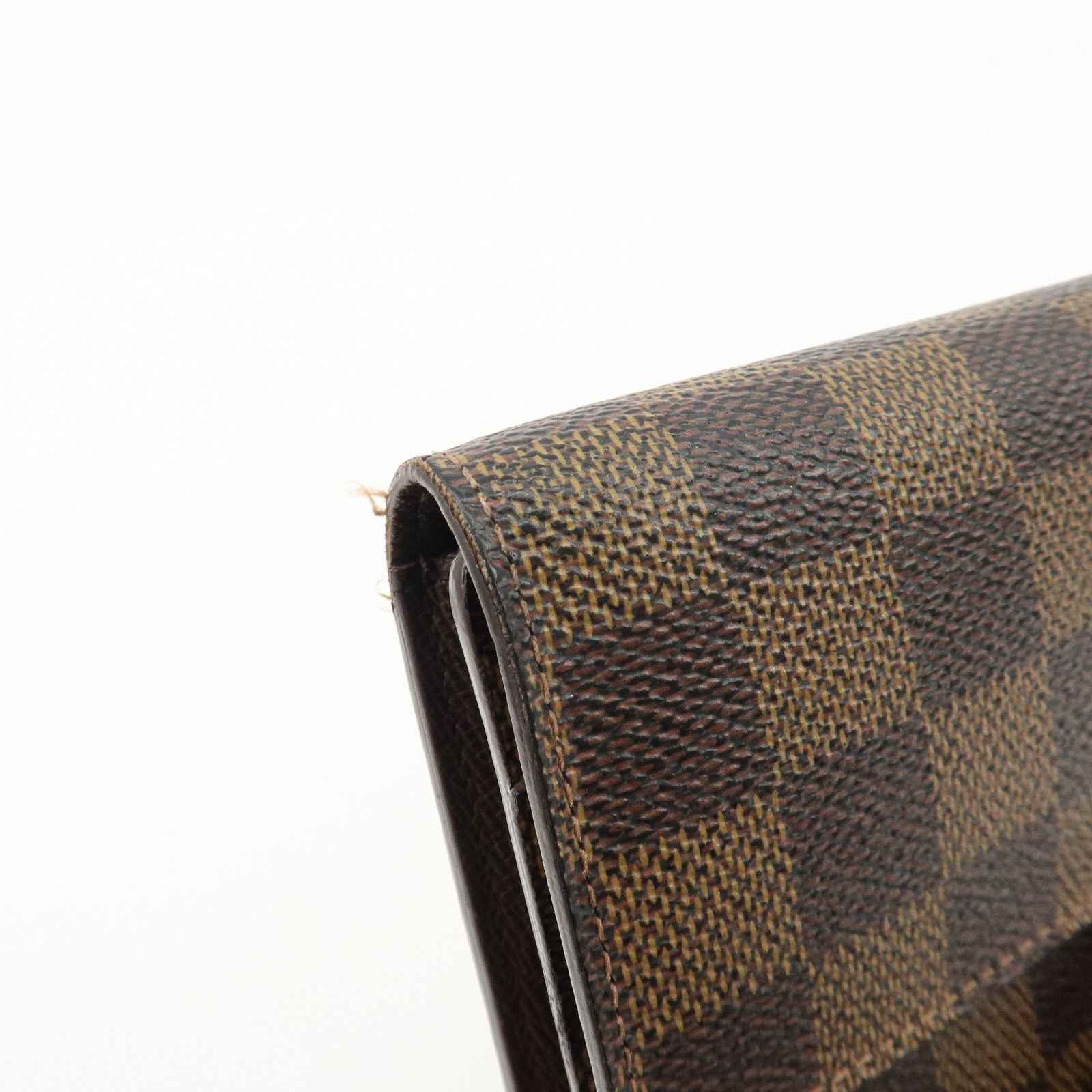 Louis vuitton Damier Porte Tresor International Long Wallet N61215 Used