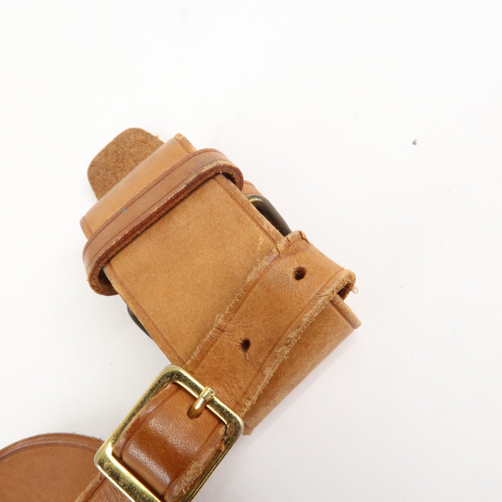 Louis Vuitton Set of 10 Leather Name Tag & Poignet Natural Used