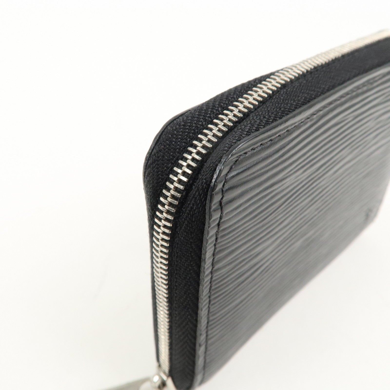 Louis Vuitton Epi Leather Zippy Coin Case Wallet Noir M60152 Used