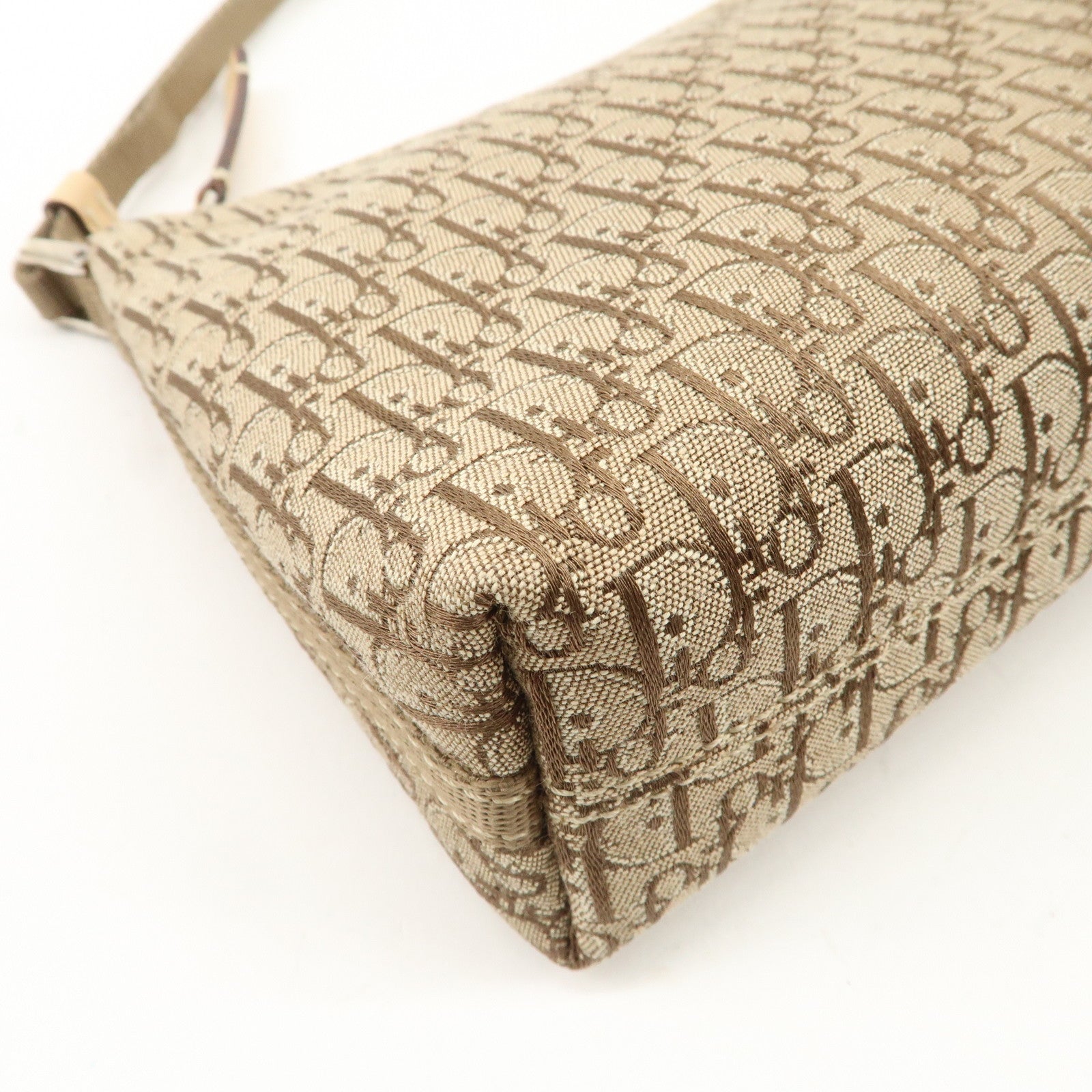 Christian Dior Trotter Canvas Leather Shoulder Bag 02RU 0064 Used