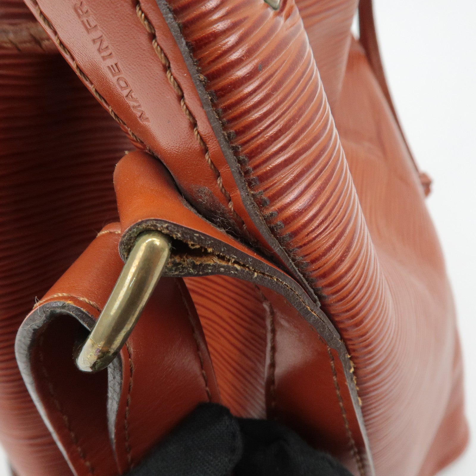 Louis Vuitton Epi Petit Noe Shoulder Bag Kenya Brown M44103 Used