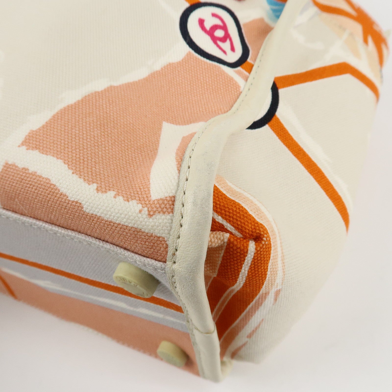 CHANEL Cruise Line Canvas Spangle Paris Map Tote Bag A30833 Used