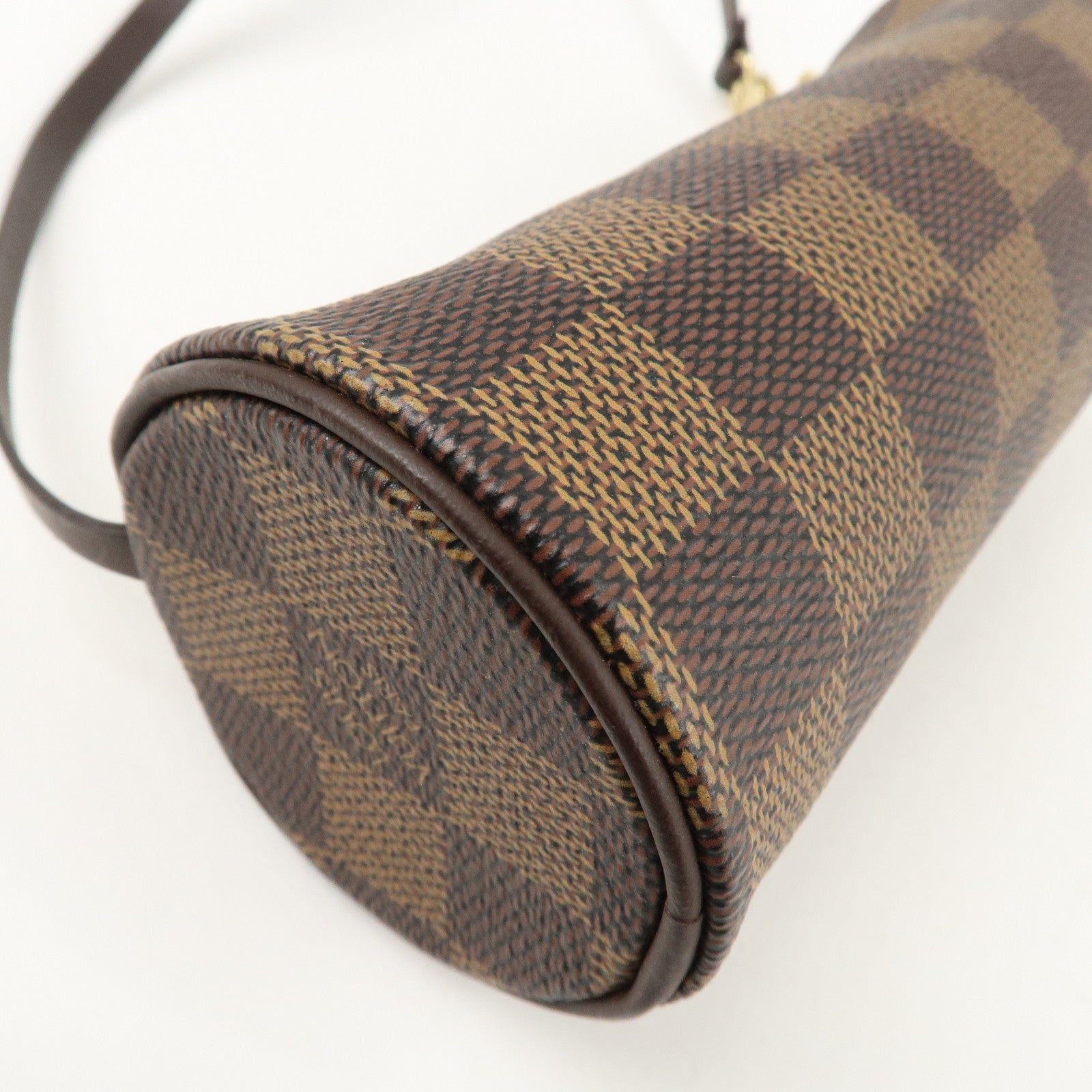 Louis Vuitton Damier Ebene Mini Pouch for Papillon Bag Brown Used