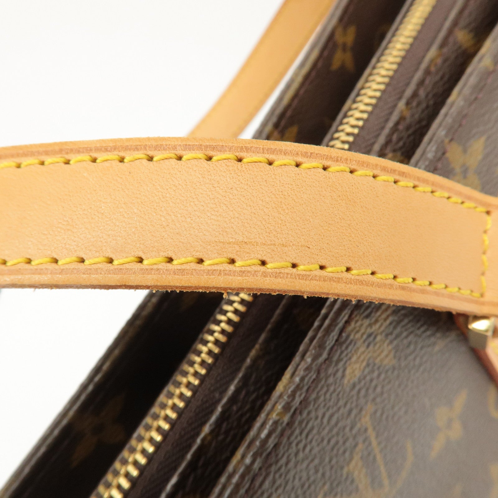 Louis Vuitton Monogram Luco Tote Bag Hand Bag Brown M51155 Used