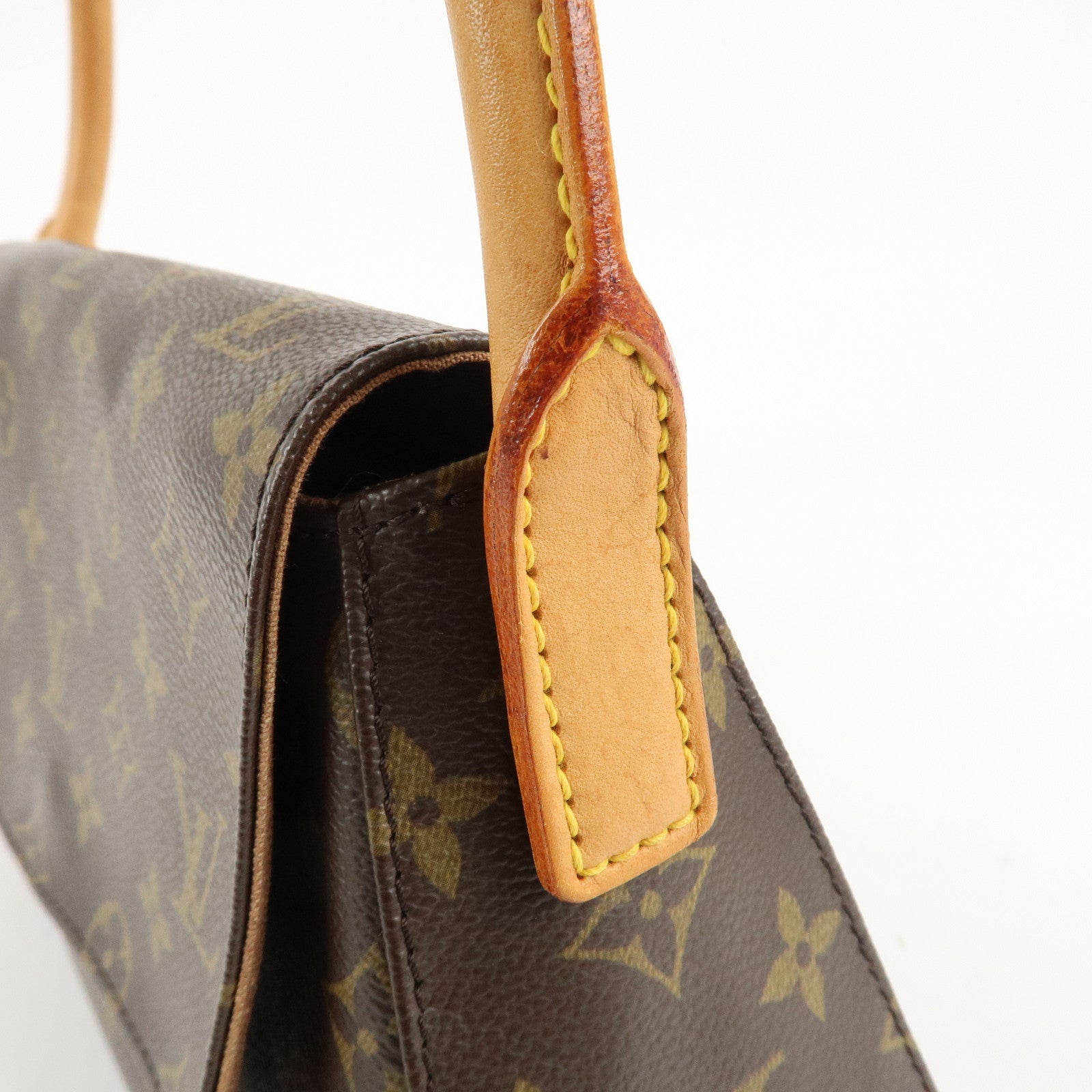Louis Vuitton Monogram Mini Looping Shoulder Bag Hand Bag M51147 Used