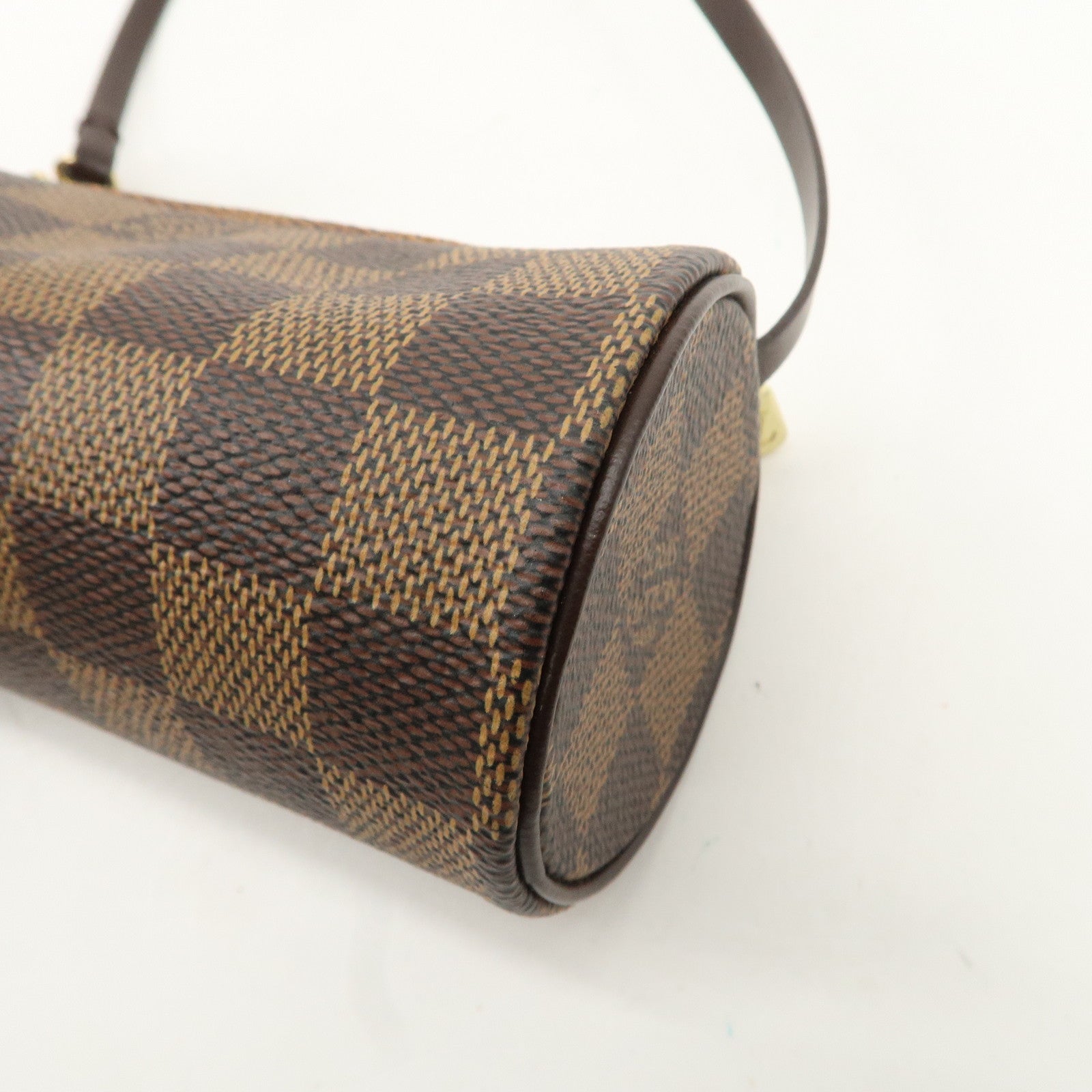 Louis Vuitton Damier Ebene Mini Pouch for Papillon Bag Brown Used