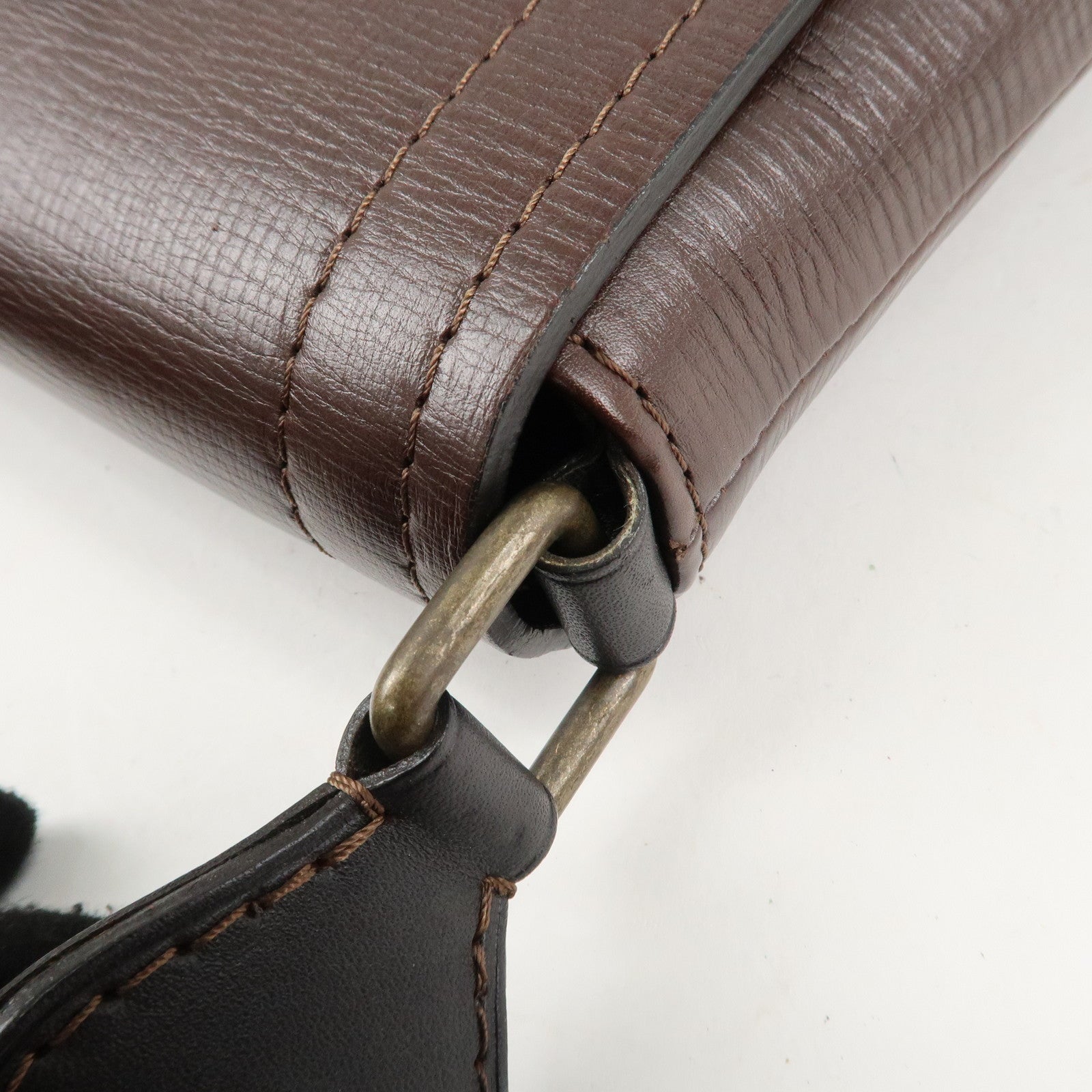 Louis Vuitton Utah Yuma Shoulder Bag Cafe Brown M92995 Used