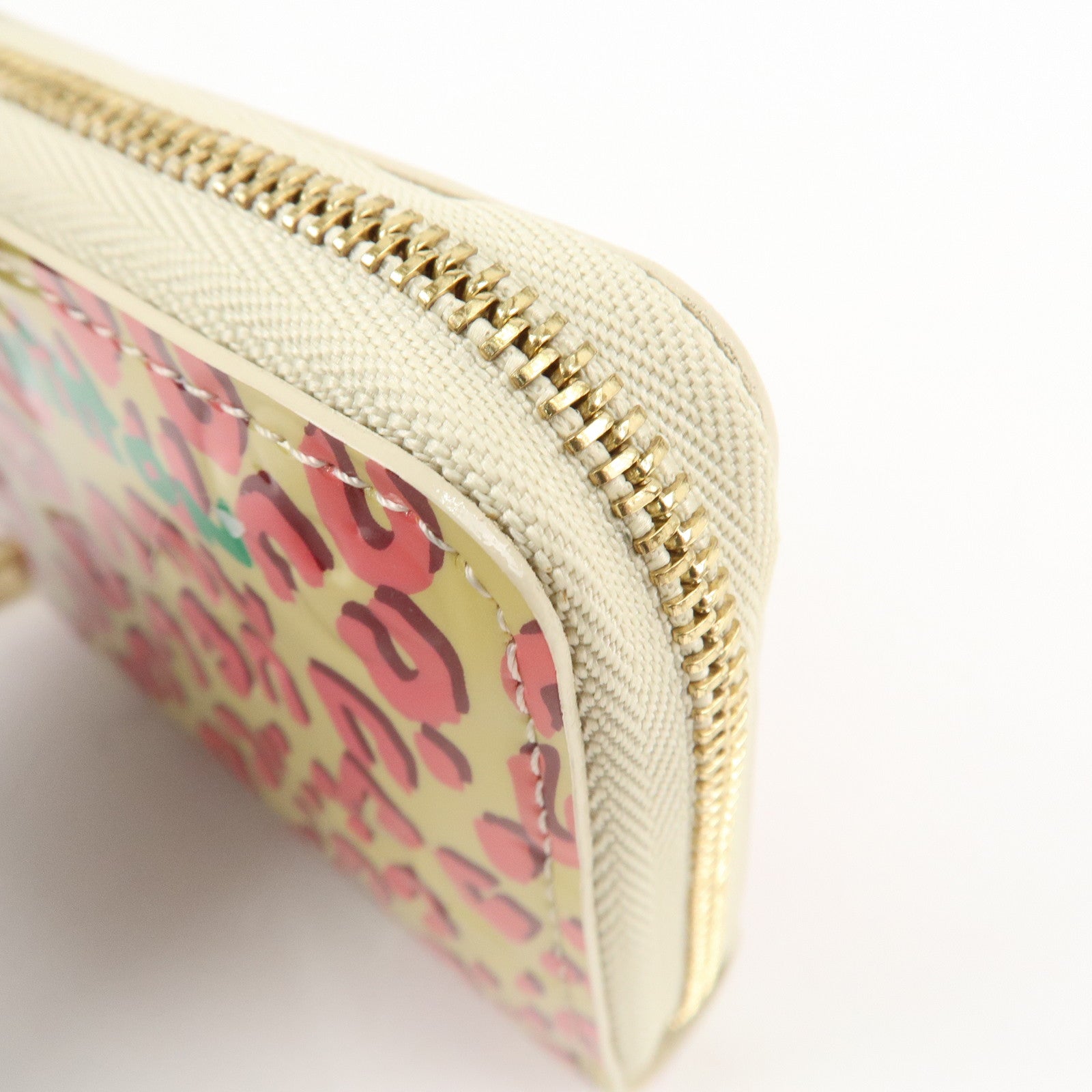 Louis Vuitton Monogram Vernis Leopard Zippy Coin Purse M91484 Used