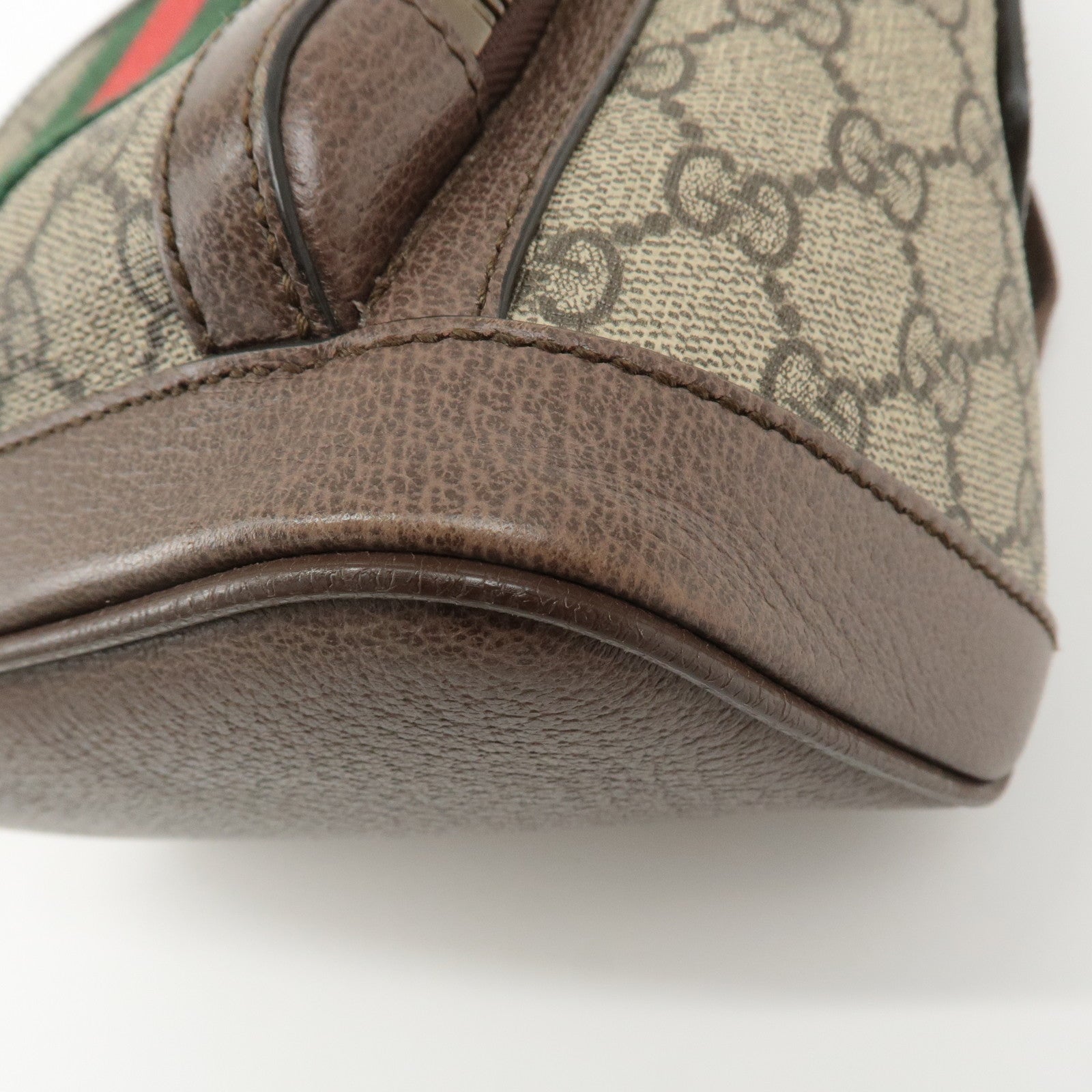 GUCCI Ophidia Sherry GG Supreme Leather Small Backpack 547965 Used