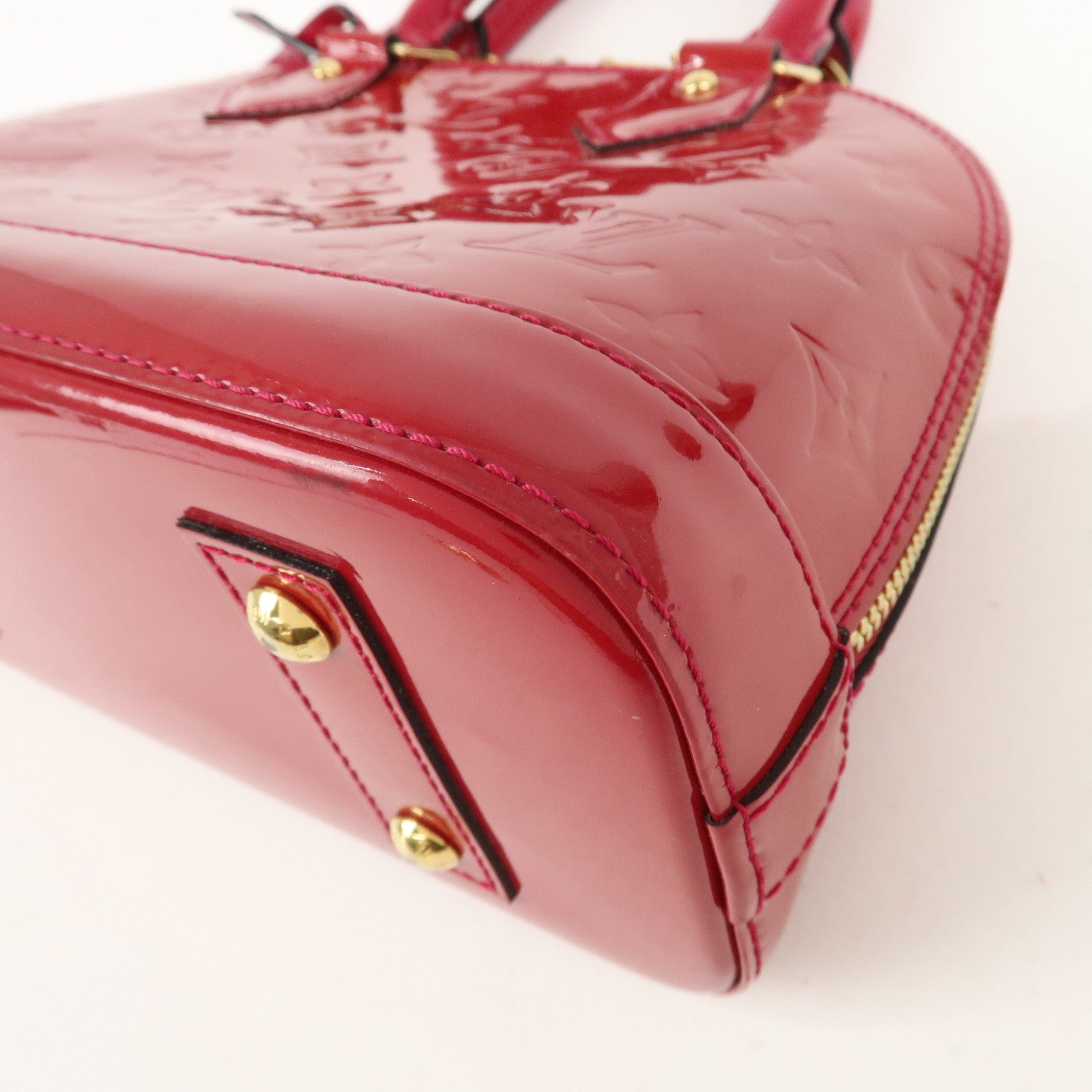 Louis Vuitton Monogram Vernis Alma BB 2Way Bag Rose Indien M91771 Used