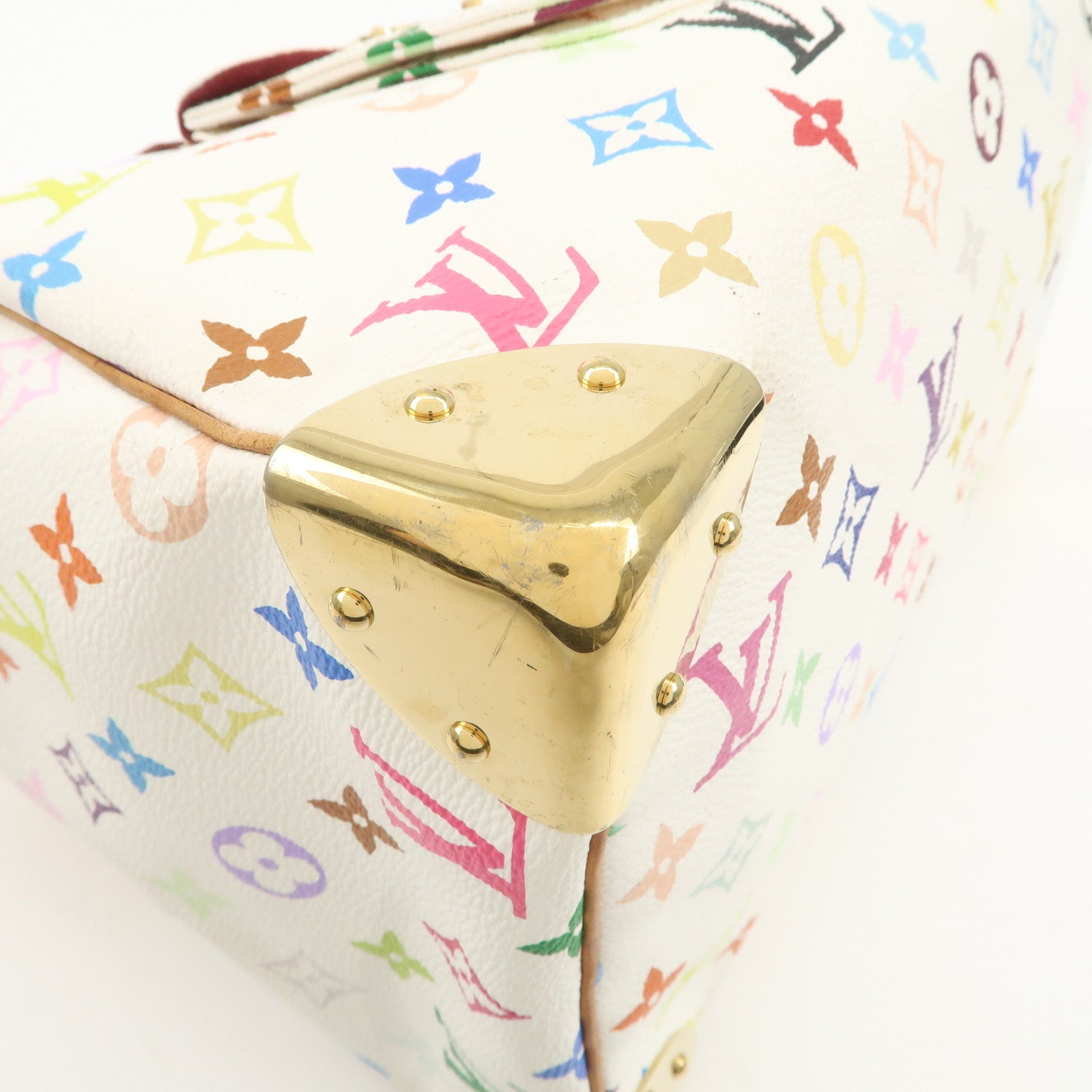 Louis Vuitton Monogram Multicolor Speedy 30 Hand Bag M92643 Used