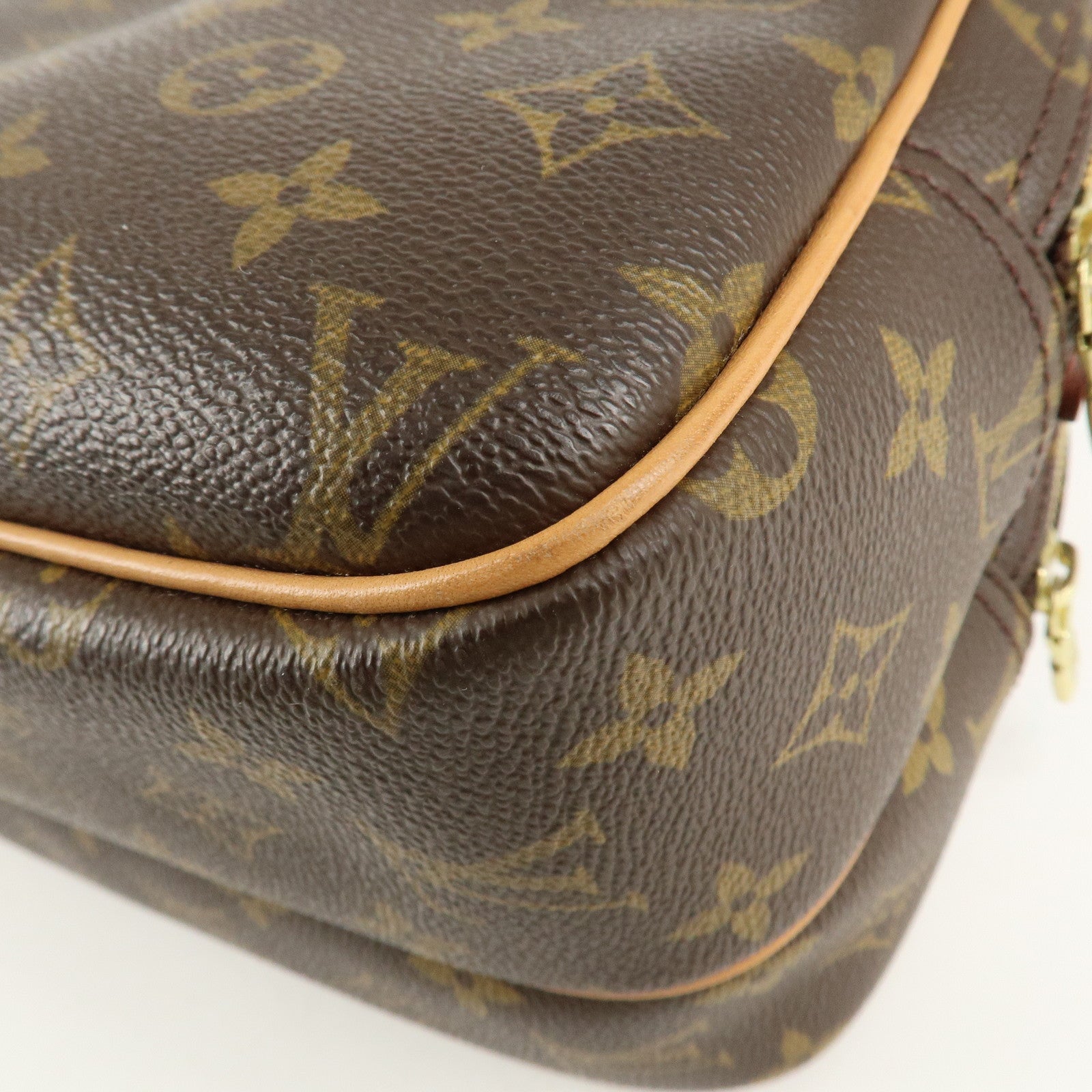 Louis Vuitton Monogram Reporter PM Shoulder Bag Brown M45254 Used