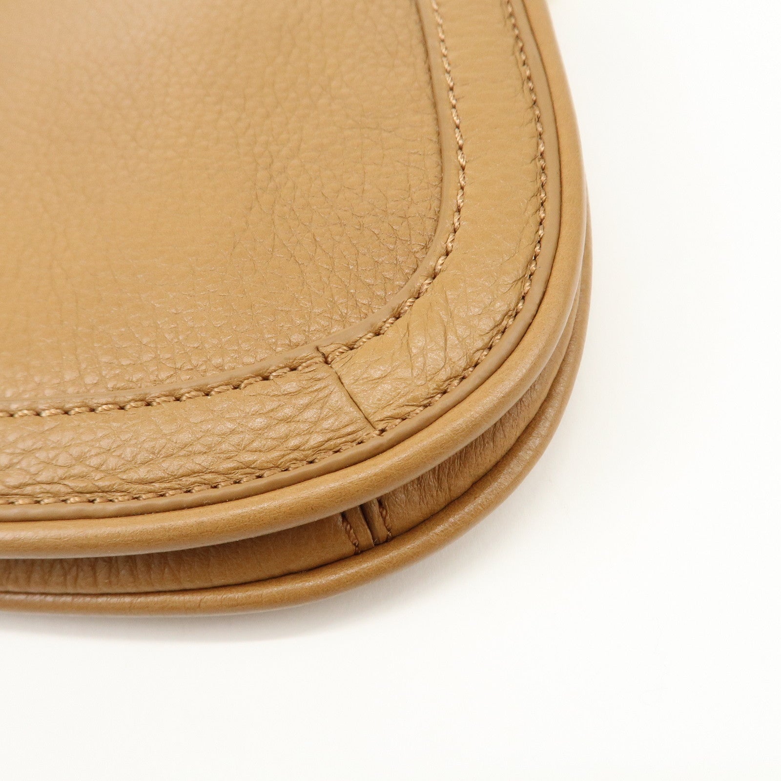 Tory Burch Leather Chain Shoulder Bag Hand Bag Light Brown Used