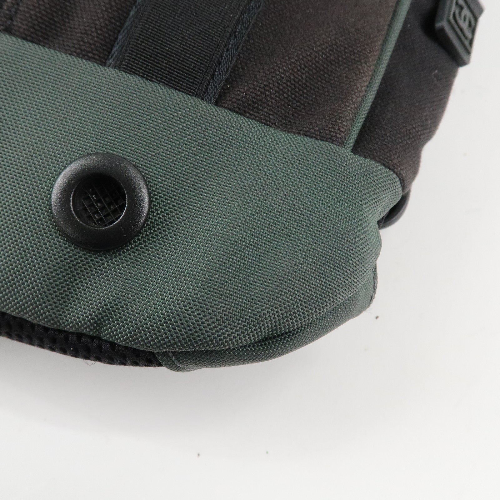 CHANEL CHANEL Sports Canvas Backpack Black Green Used