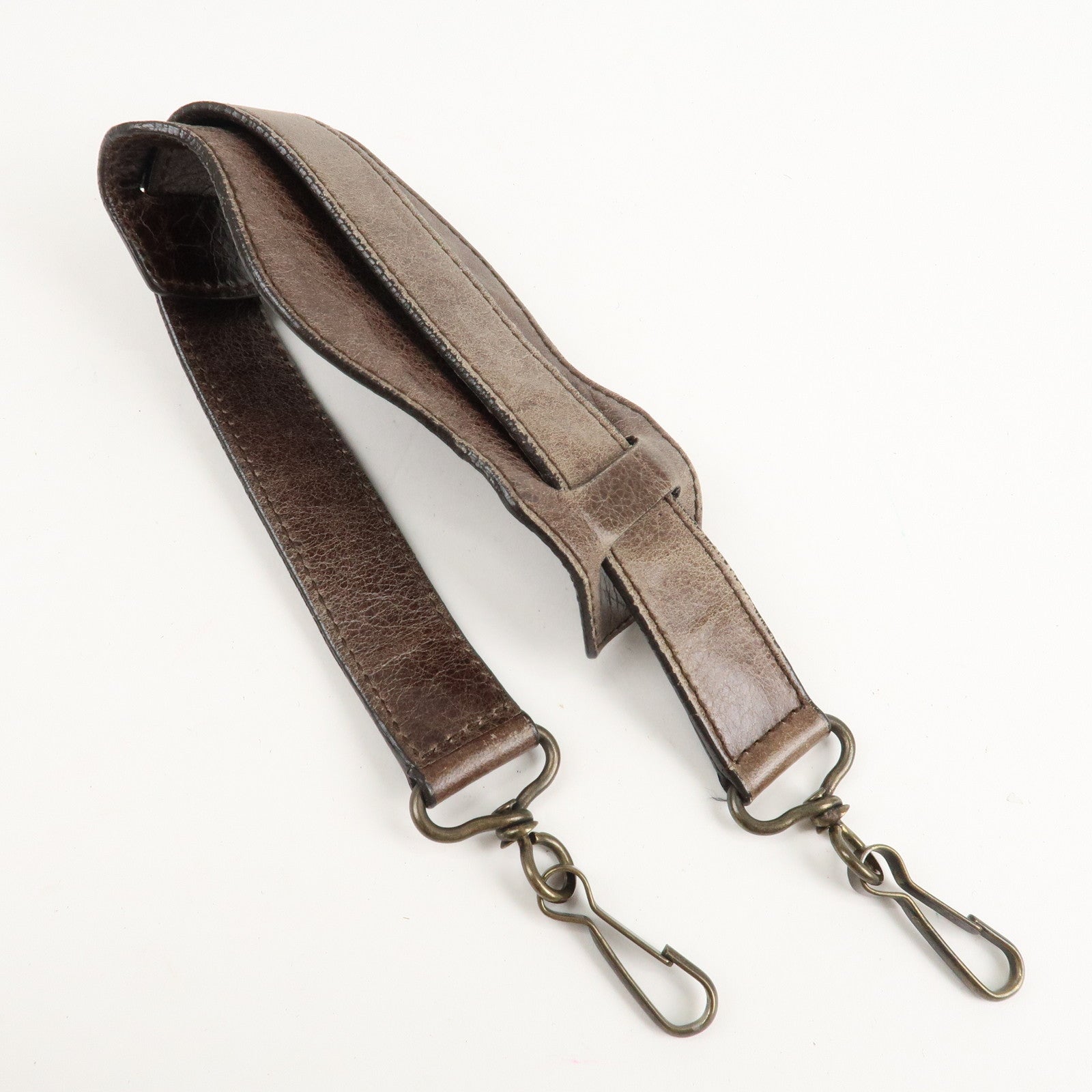 BALENCIAGA The First Leather 2Way Bag Hand Bag Brown 103208 Used