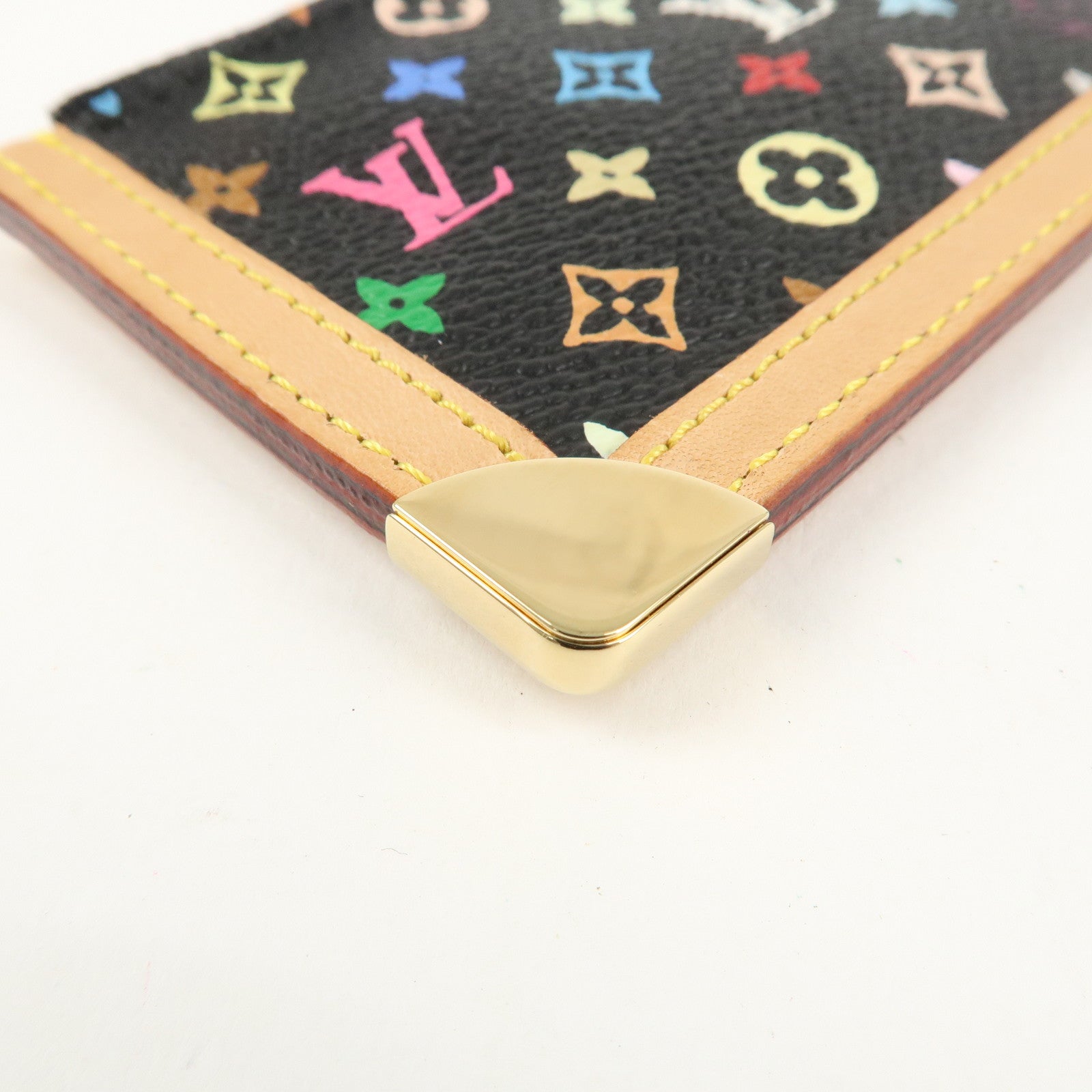 Louis Vuitton Monogram Multi Color Pochette Cles Noir M92654 Used