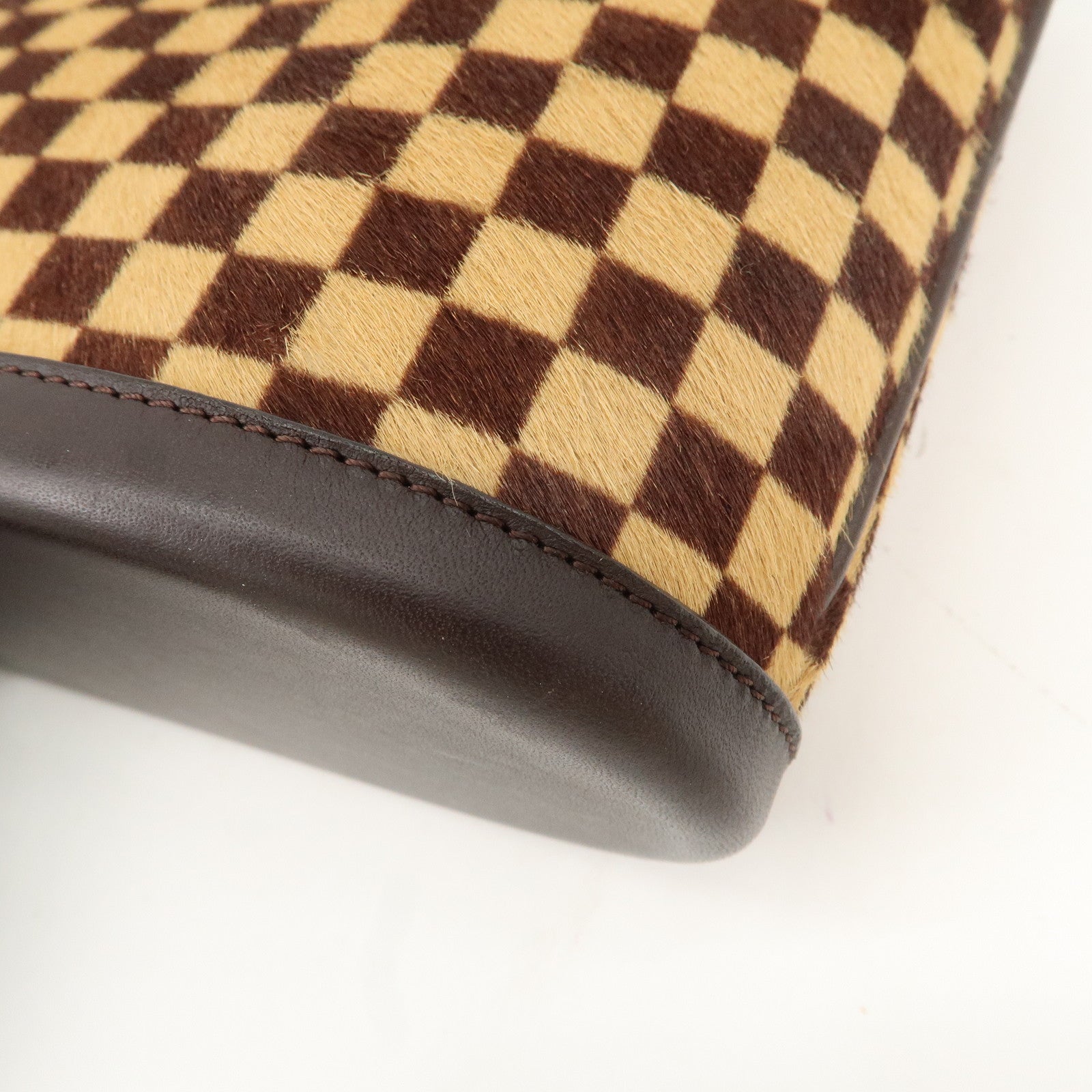 Louis Vuitton Damier Sauvage Impala Hand Bag Brown M92133 Used