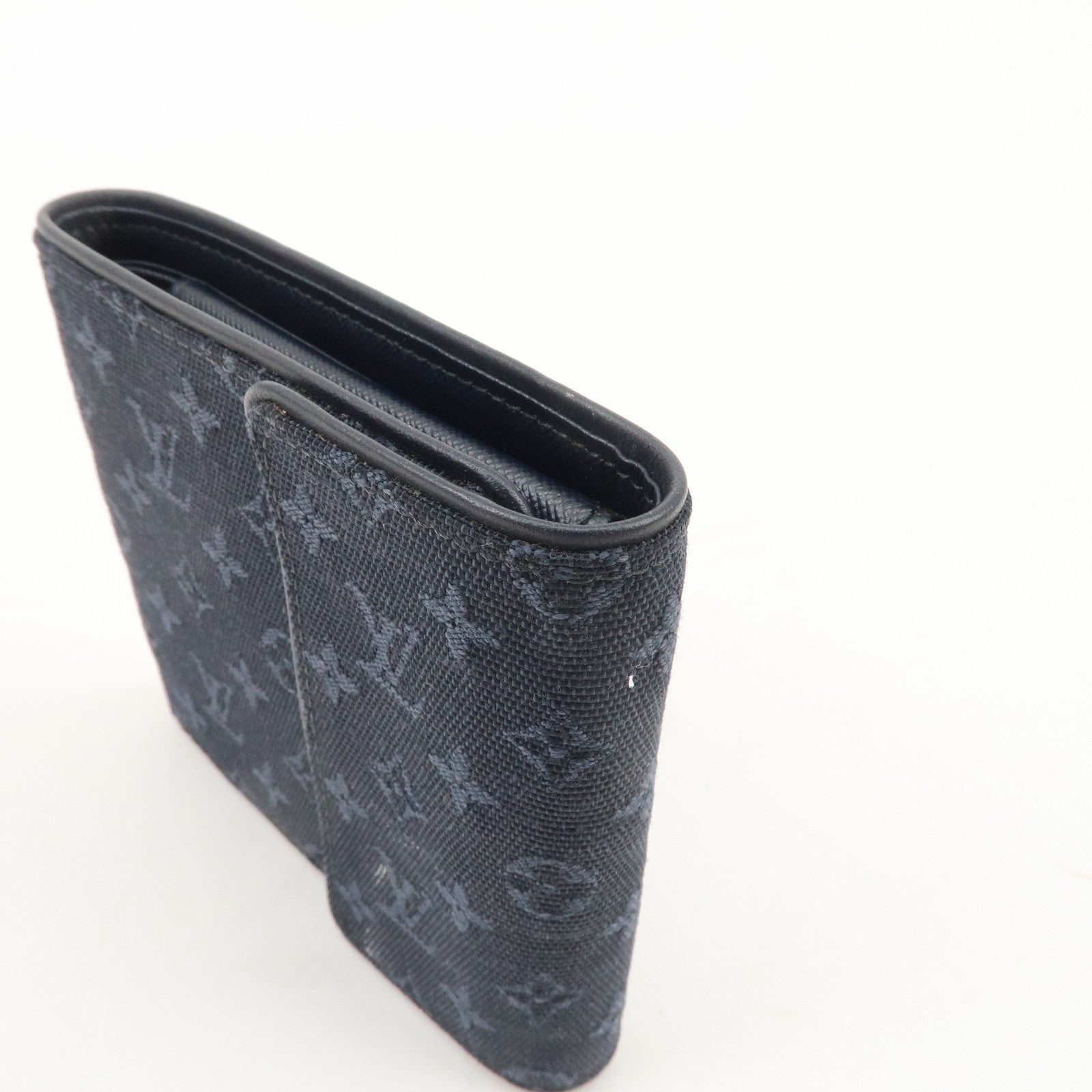 Louis Vuitton Monogram Mini Lin Porte Billet Carte Credit Monnaie Used