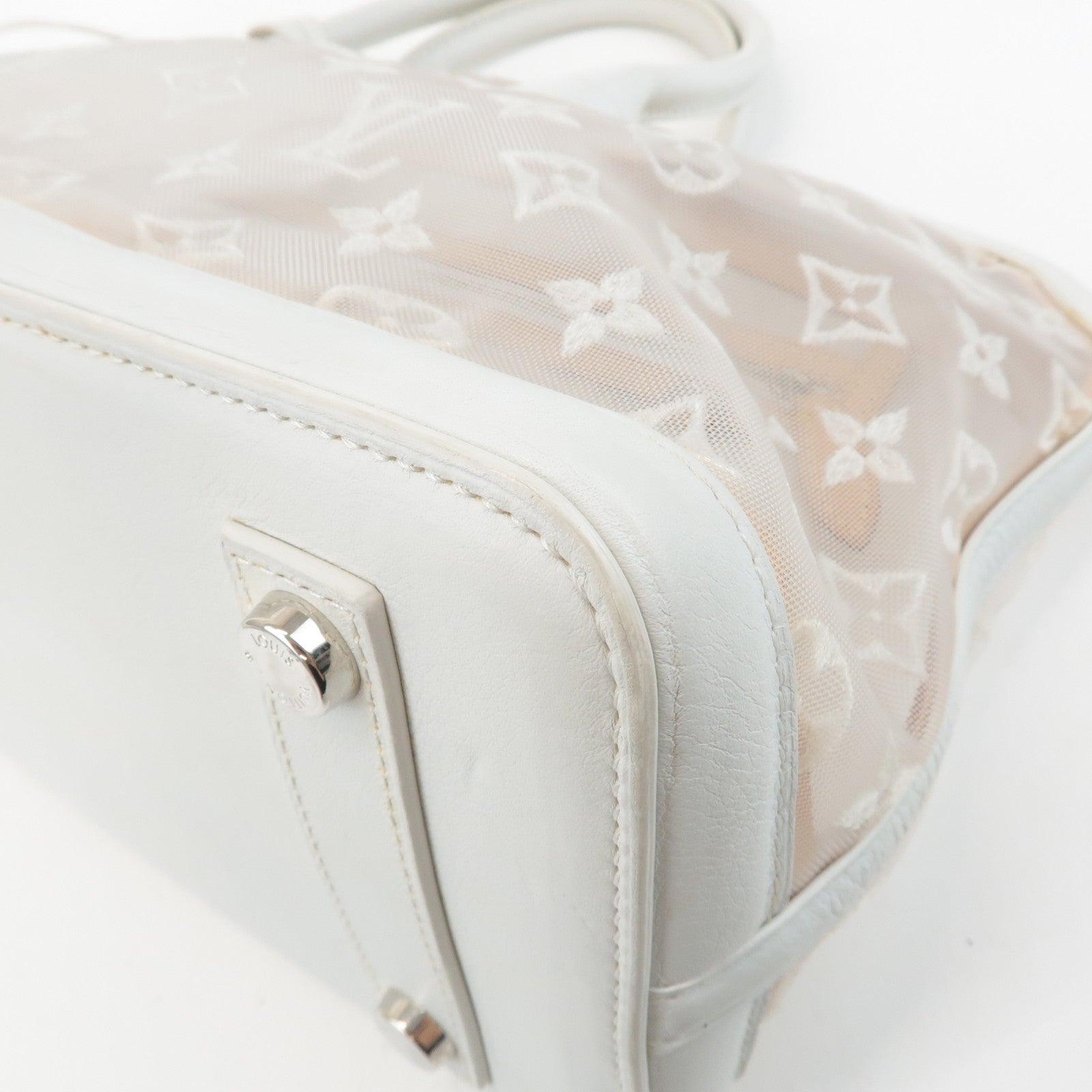 Louis Vuitton Monogram Transparence Lockit East West Bag M40701 Used