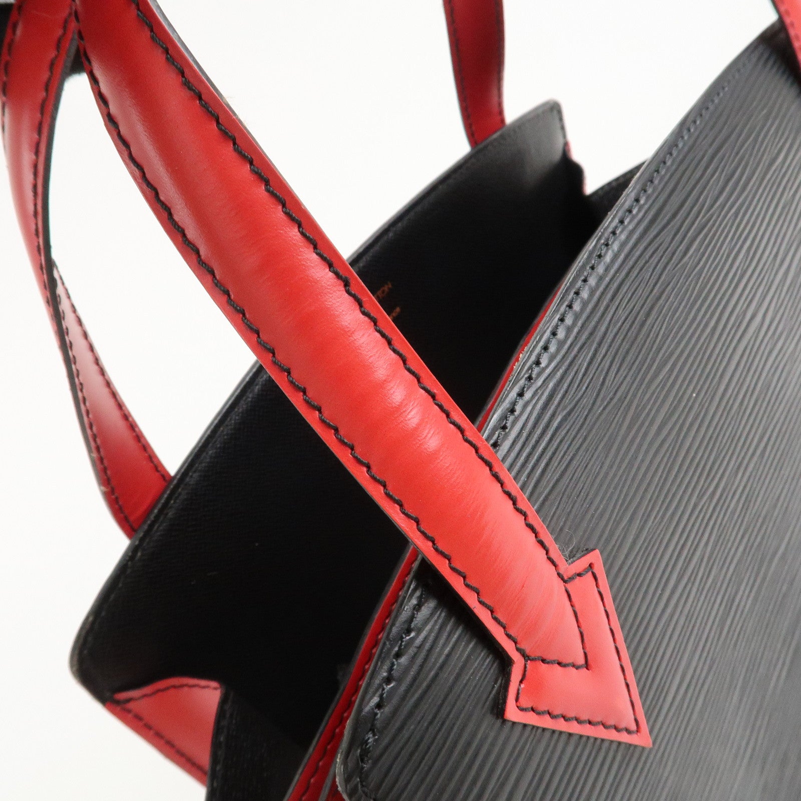 Louis Vuitton Epi Varennes Hand Bag Noir Red M52387 Used