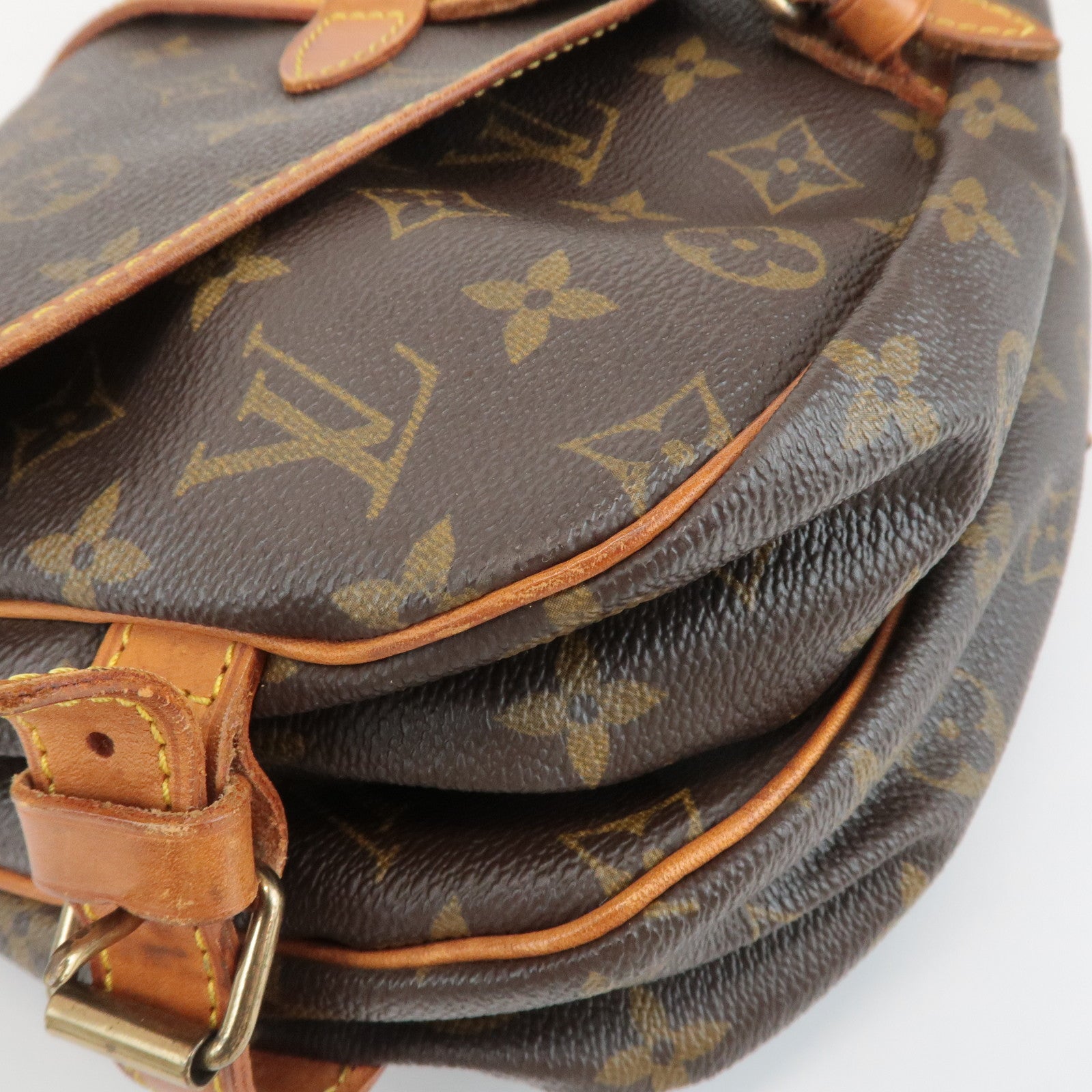 Louis Vuitton Monogram Saumur 30 Shoulder Bag Brown M42256 Used