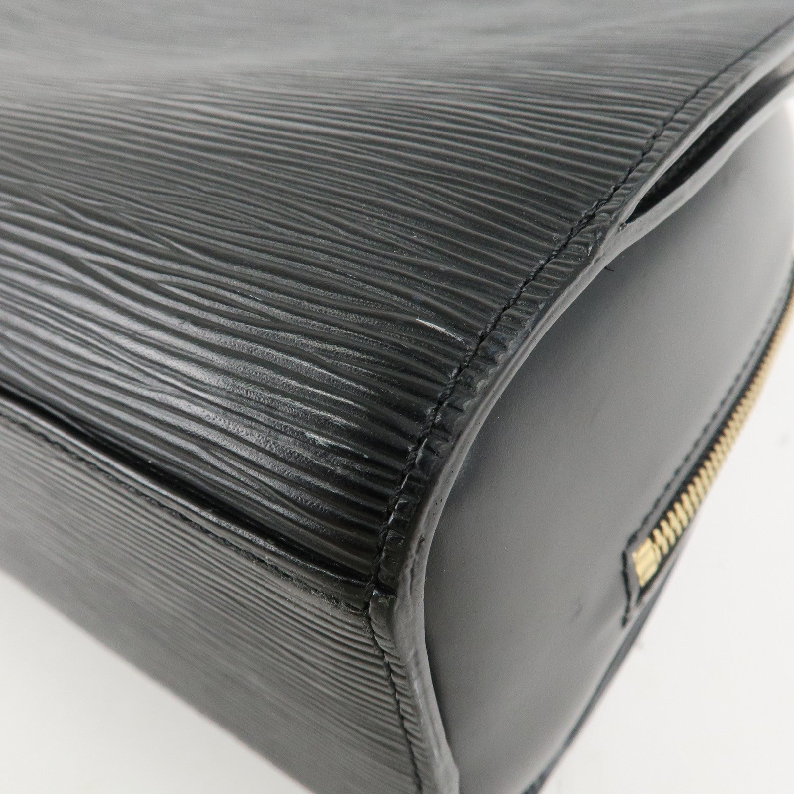 Louis Vuitton Epi Pont Neuf Hand Bag Gold HDW Noir Black M52052 Used