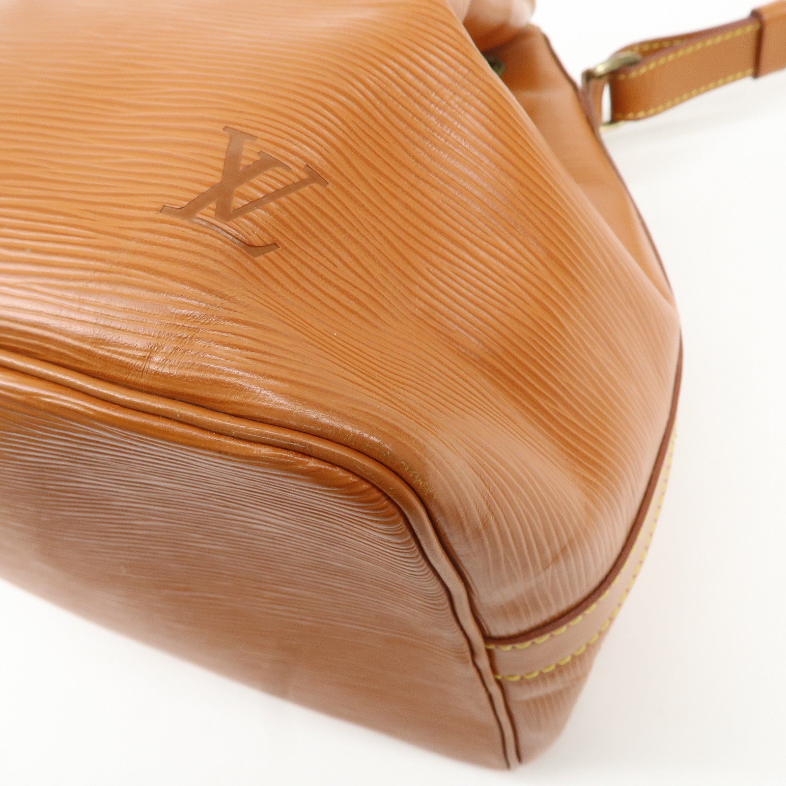 Louis Vuitton Epi Petit Noe Shoulder Bag Zipang Gold M44108 Used