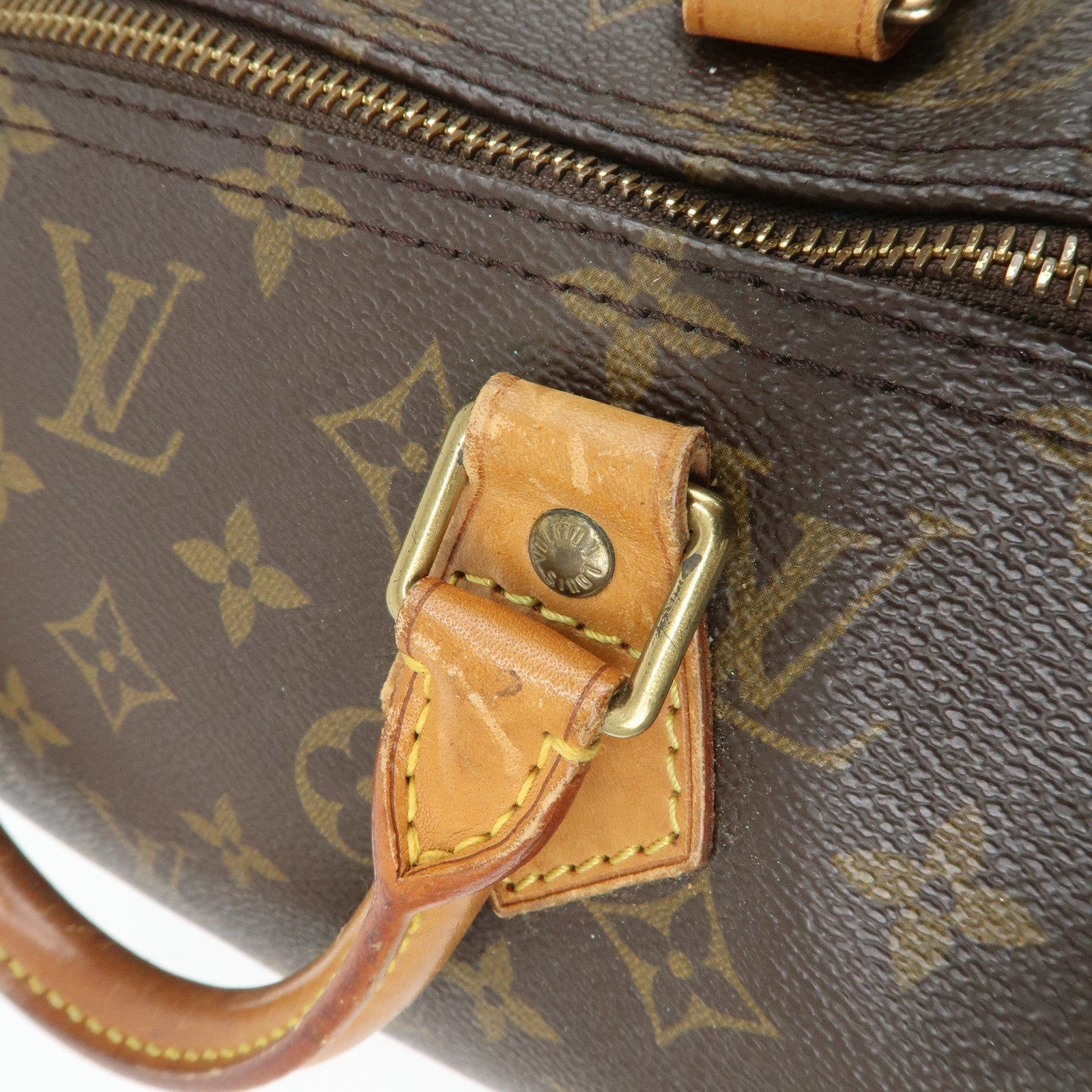 Louis Vuitton Monogram Speedy 40 Hand Bag Boston Bag M41522 Used